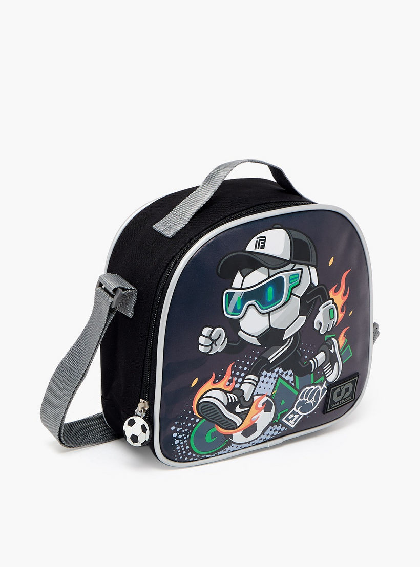 SAMI STUDIO Football Print Lunch Bag for Boys 8-13 Years with Insulation-school-lunchessentials-lunchbags-image-3