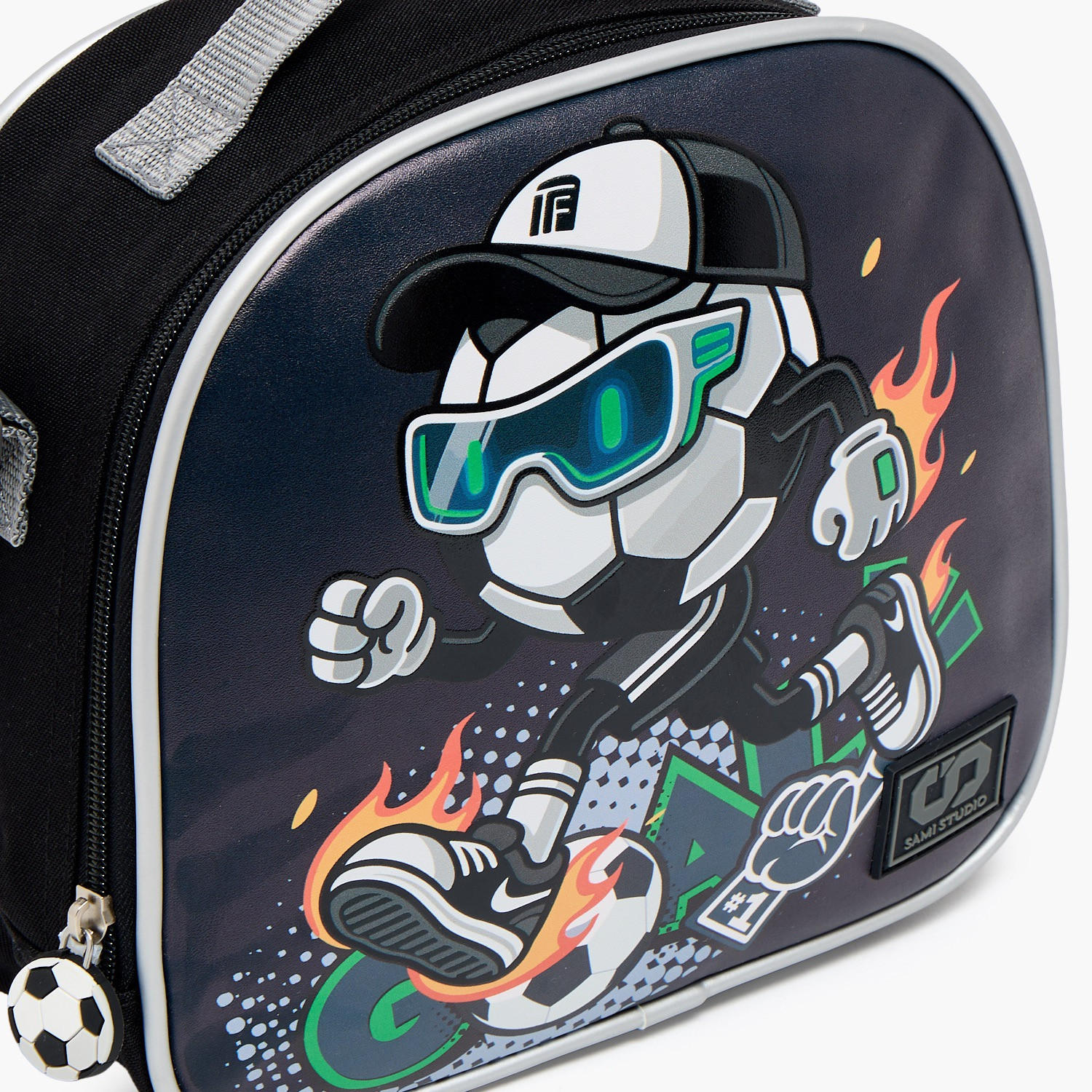 SAMI STUDIO Football Print Lunch Bag for Boys 8-13 Years with Insulation-school-lunchessentials-lunchbags-image-4