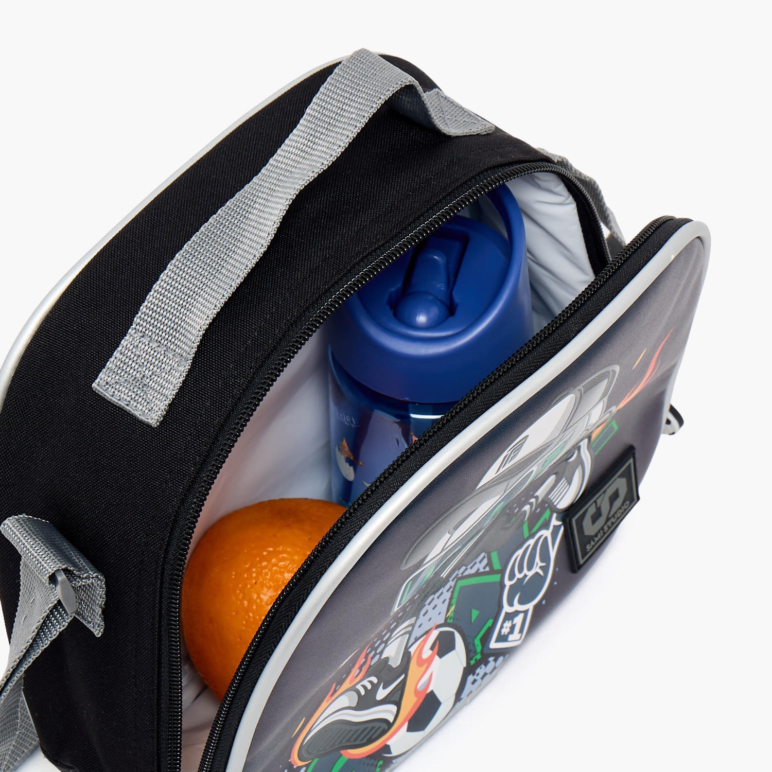 SAMI STUDIO Football Print Lunch Bag for Boys 8-13 Years with Insulation-school-lunchessentials-lunchbags-image-5
