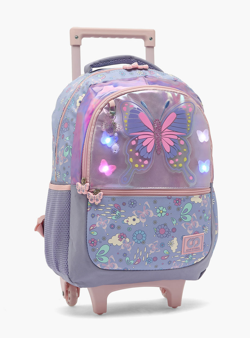 شنطة ظهر بطبعات فراشات للبنات 5-8 سنوات مع حمالات مبطنة من مارشميلو-school-bagsandbackpacks-trolleybags-image-12