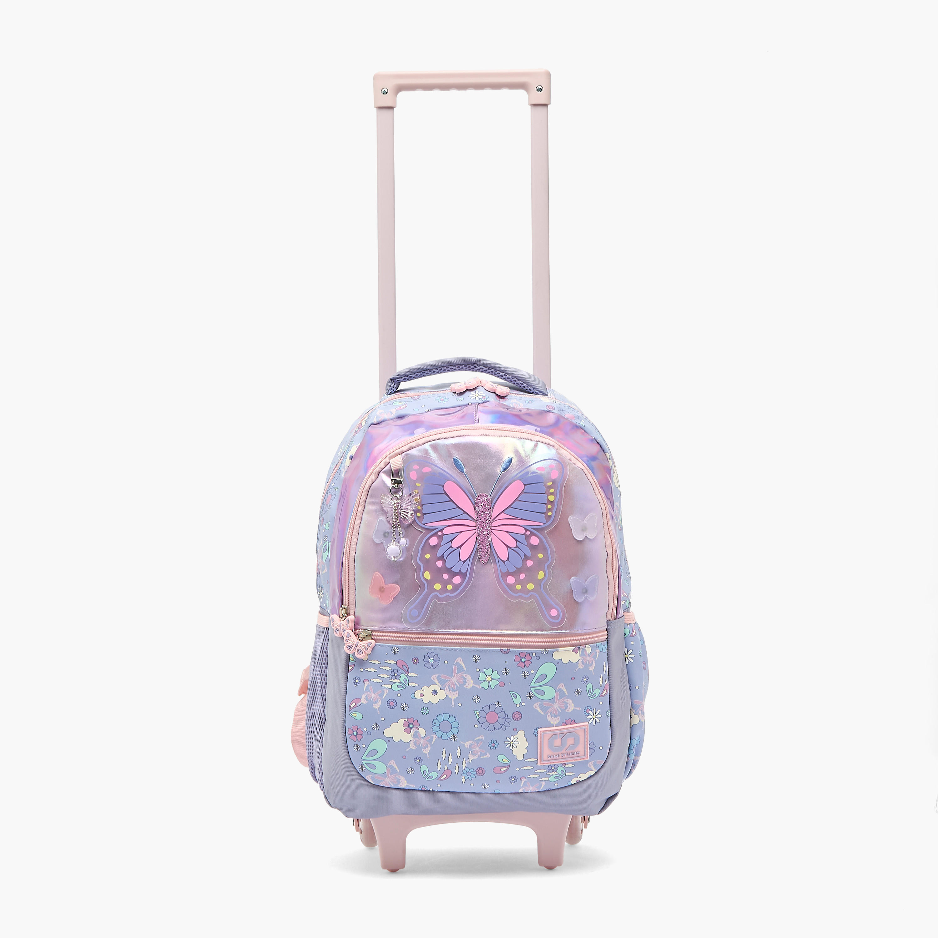 شنطة ظهر بطبعات فراشات للبنات 5-8 سنوات مع حمالات مبطنة من مارشميلو-school-bagsandbackpacks-trolleybags-image-2