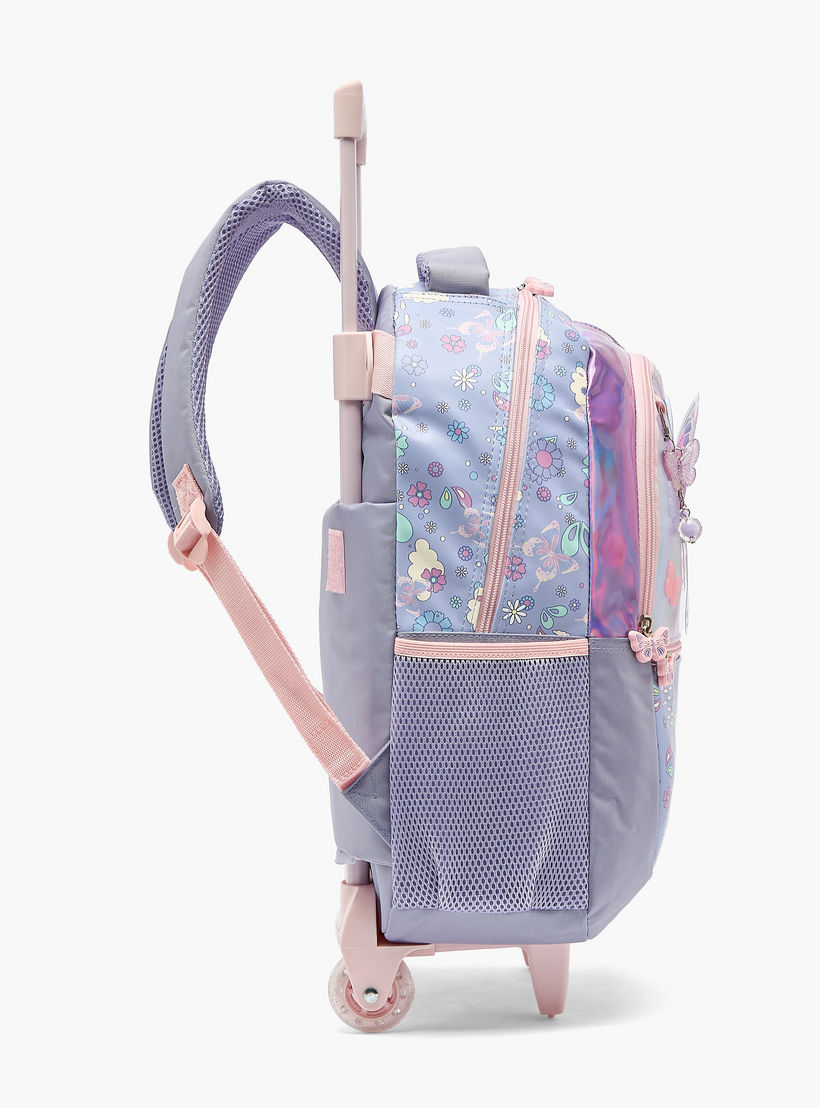 شنطة ظهر بطبعات فراشات للبنات 5-8 سنوات مع حمالات مبطنة من مارشميلو-school-bagsandbackpacks-trolleybags-image-7