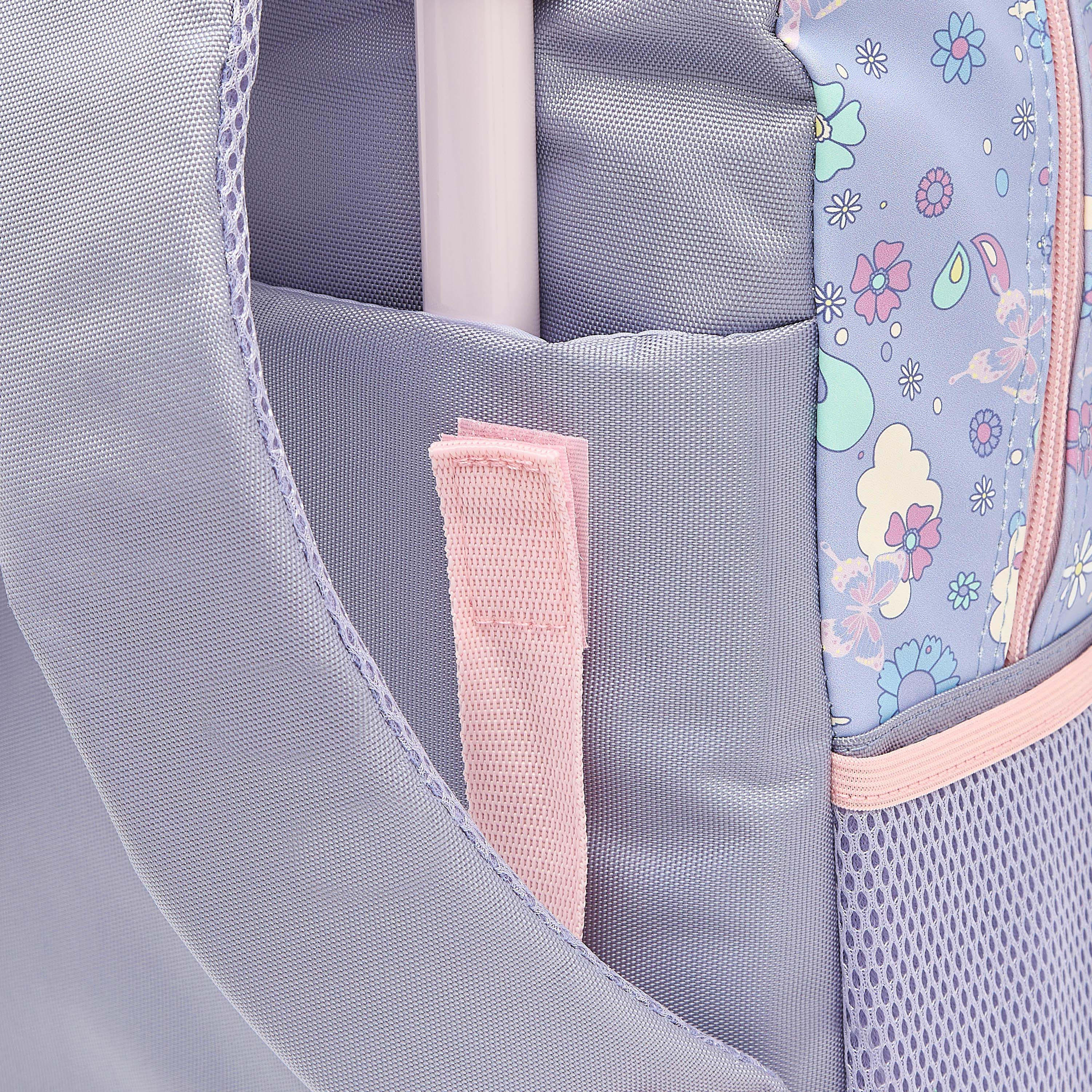 شنطة ظهر بطبعات فراشات للبنات 5-8 سنوات مع حمالات مبطنة من مارشميلو-school-bagsandbackpacks-trolleybags-image-9