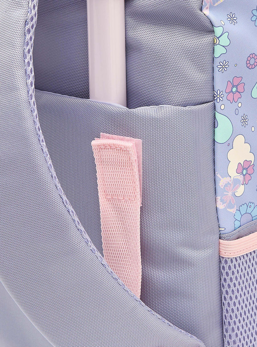 شنطة ظهر بطبعات فراشات للبنات 5-8 سنوات مع حمالات مبطنة من مارشميلو-school-bagsandbackpacks-trolleybags-image-9