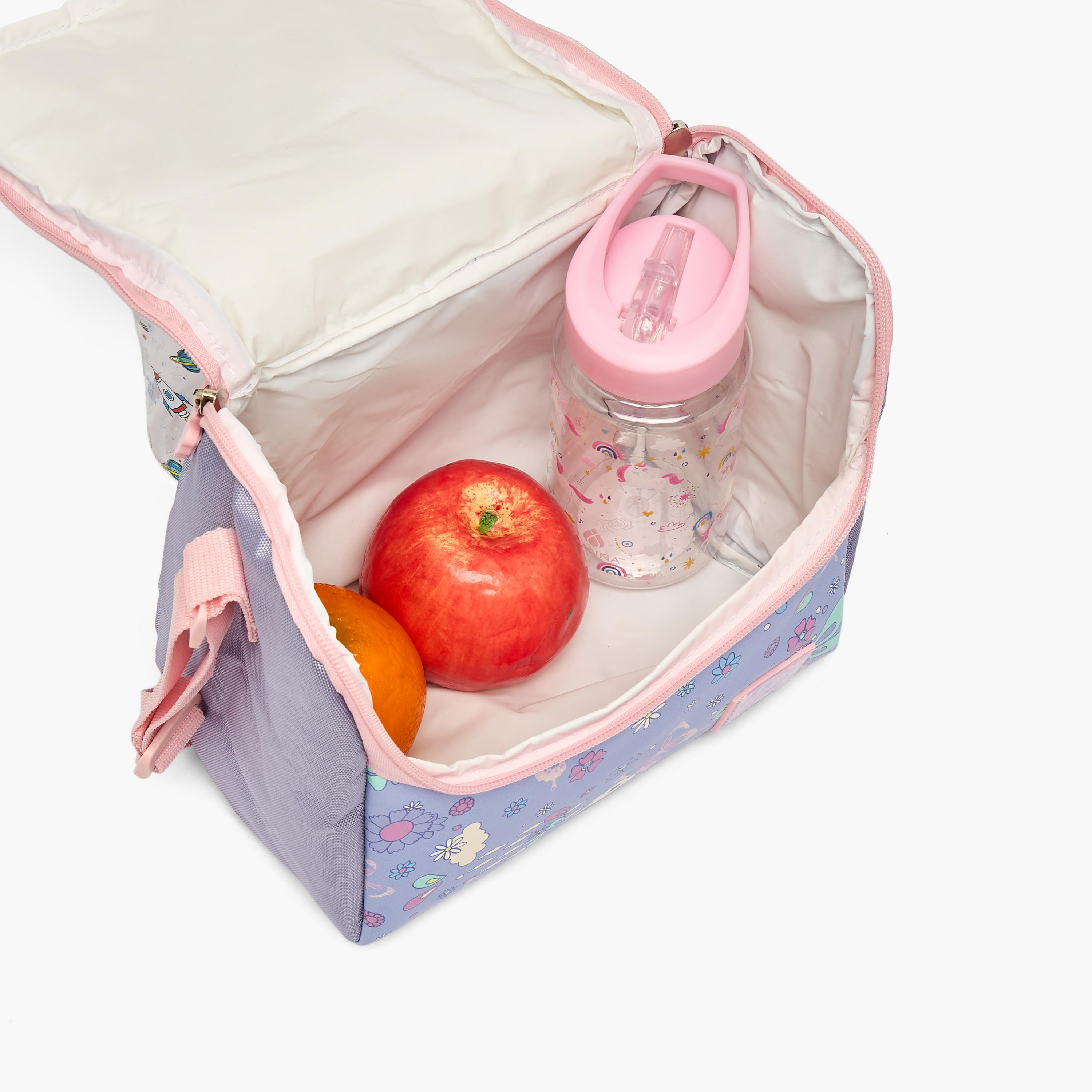 SAMI STUDIO Butterfly Print Lunch Bag for Girls 5-8 Years with Adjustable Strap-school-lunchessentials-lunchbags-image-5