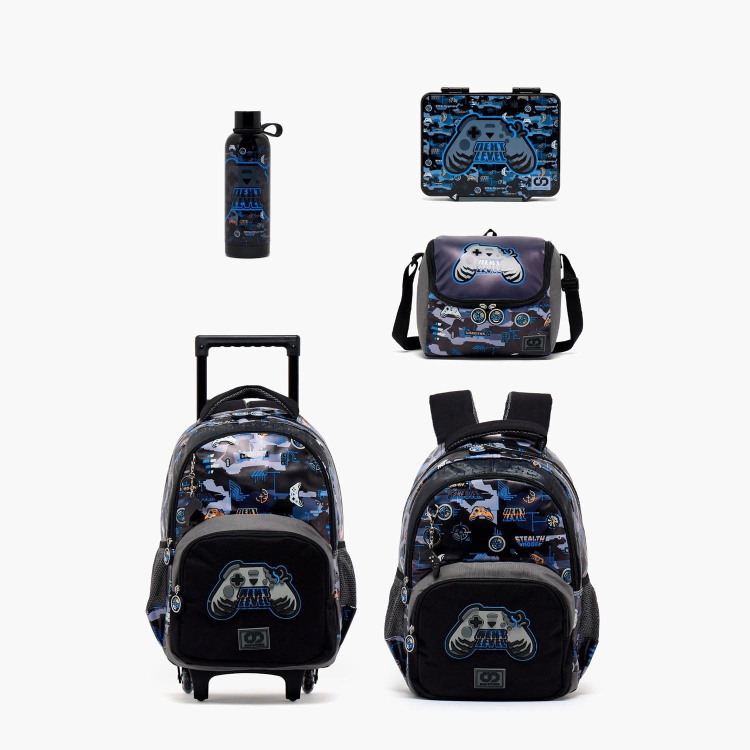 SAMI STUDIO Game Print Trolley Bag for Boys 8-12 Years with Zip Closure - 17 inches-school-bagsandbackpacks-trolleybags-image-13