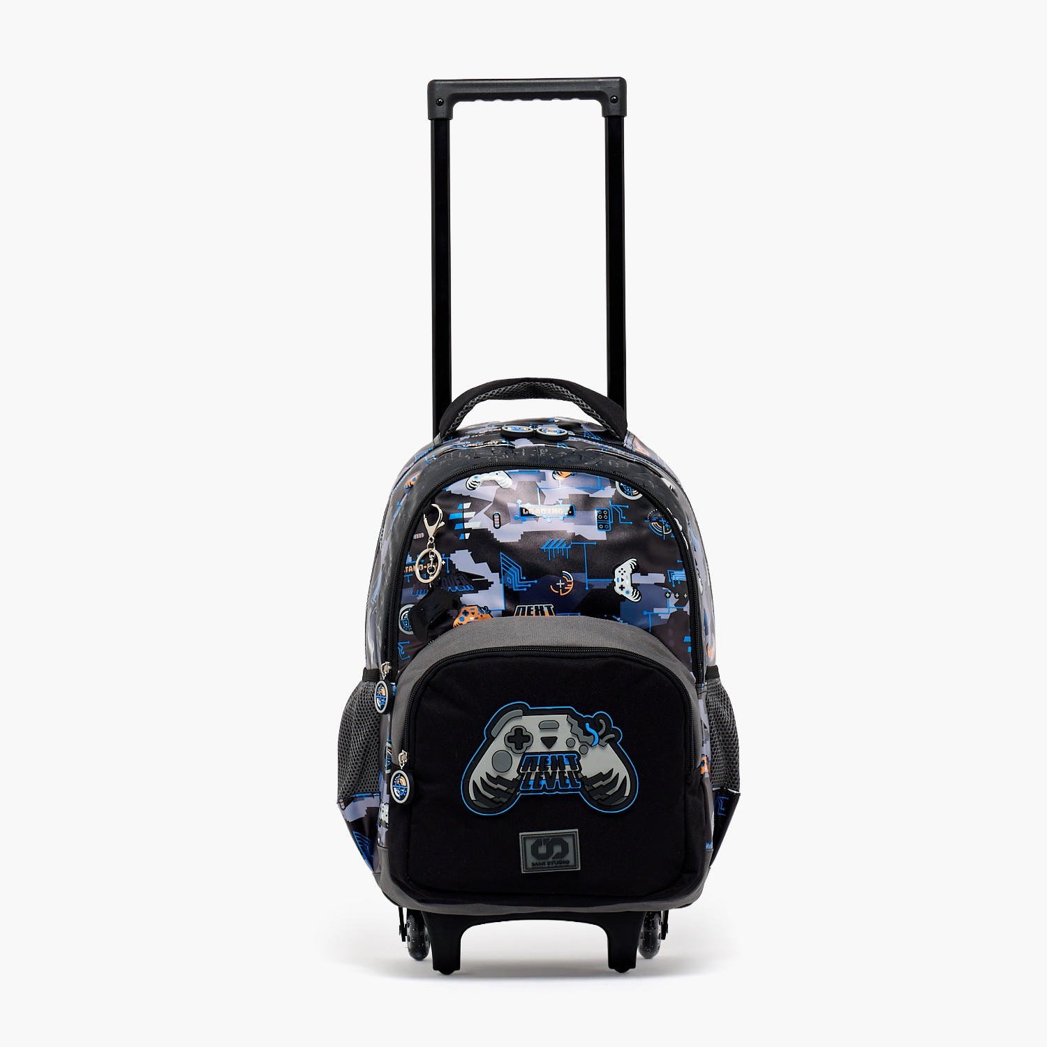 SAMI STUDIO Game Print Trolley Bag for Boys 8-12 Years with Zip Closure - 17 inches-school-bagsandbackpacks-trolleybags-image-3