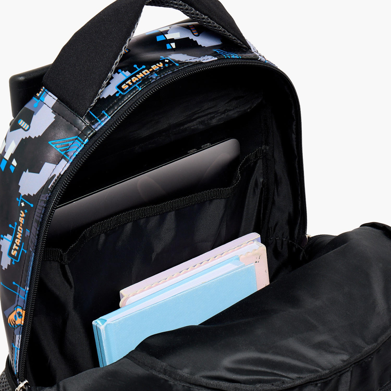 SAMI STUDIO Game Print Trolley Bag for Boys 8-12 Years with Zip Closure - 17 inches-school-bagsandbackpacks-trolleybags-image-6