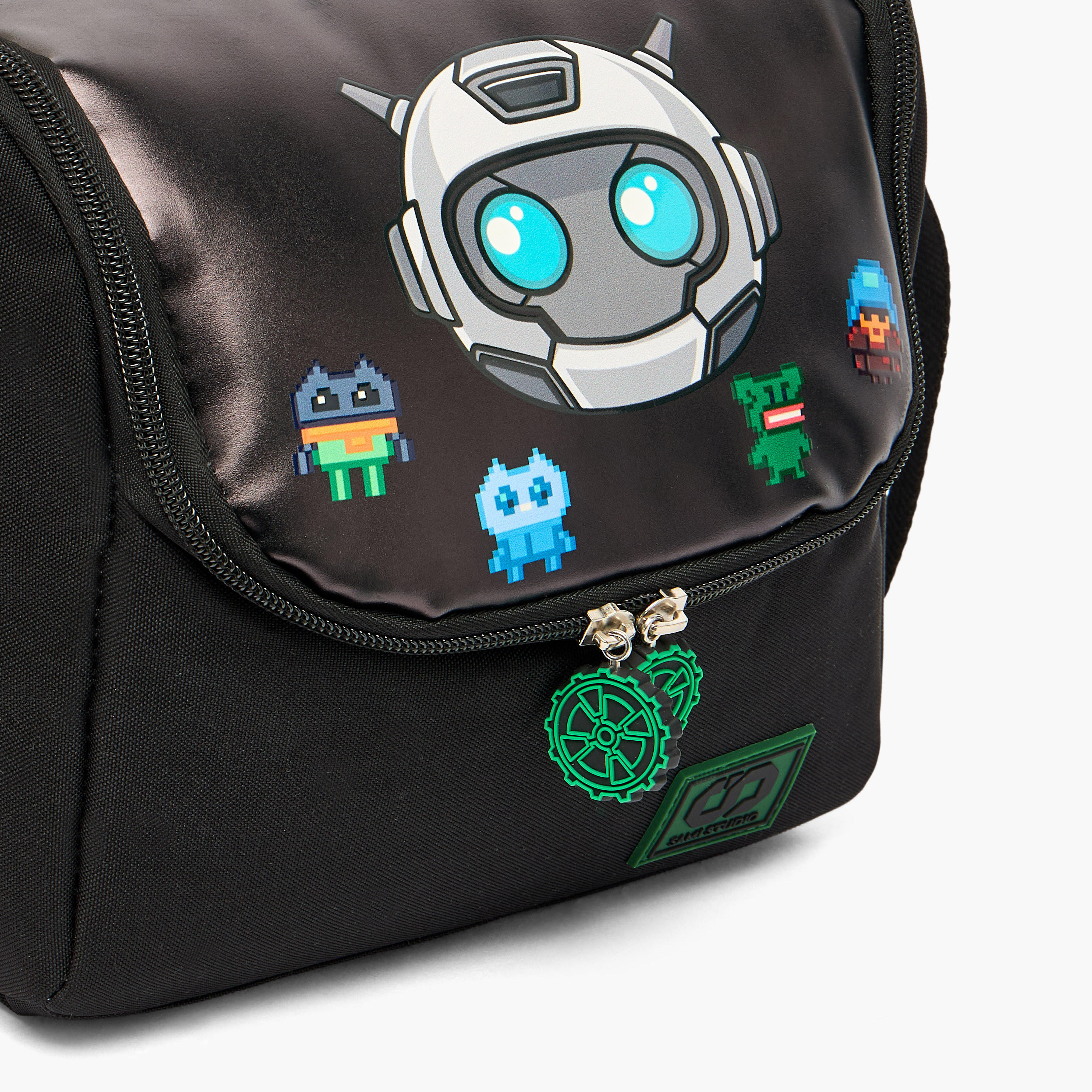 SAMI STUDIO Robot Print Lunch Bag for Boys 5-8 Years with Adjustable Strap-school-lunchessentials-lunchbags-image-4