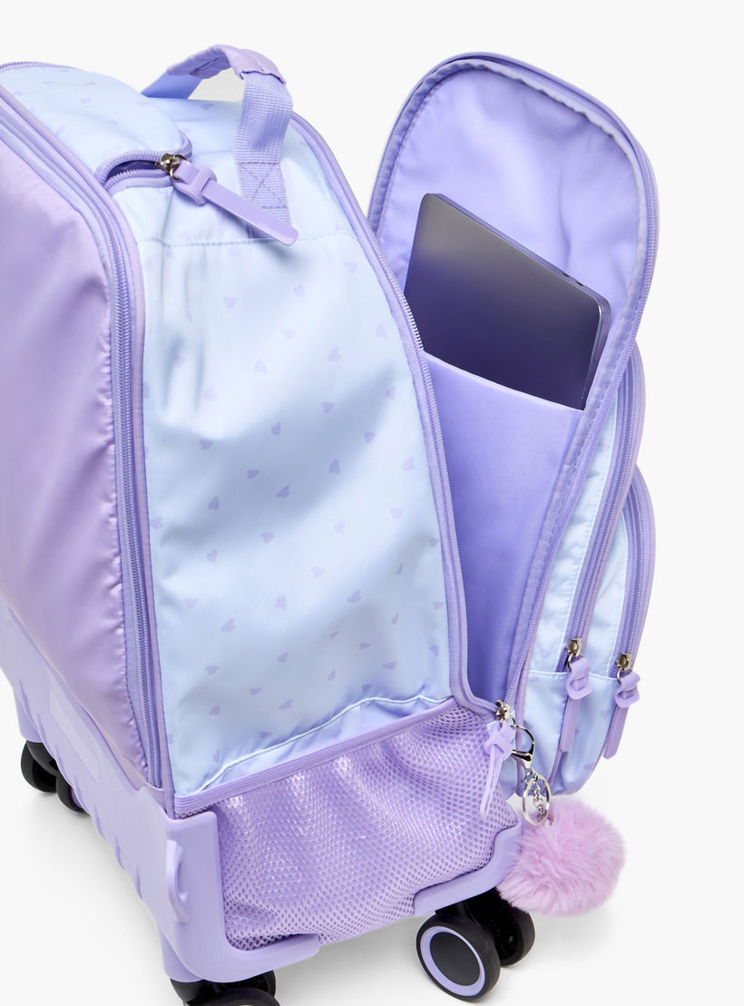 SAMI STUDIO Tropical Print Trolley Bag for Girls 8-13 Years with Retractable Handle - 18 inches-school-bagsandbackpacks-trolleybags-image-6