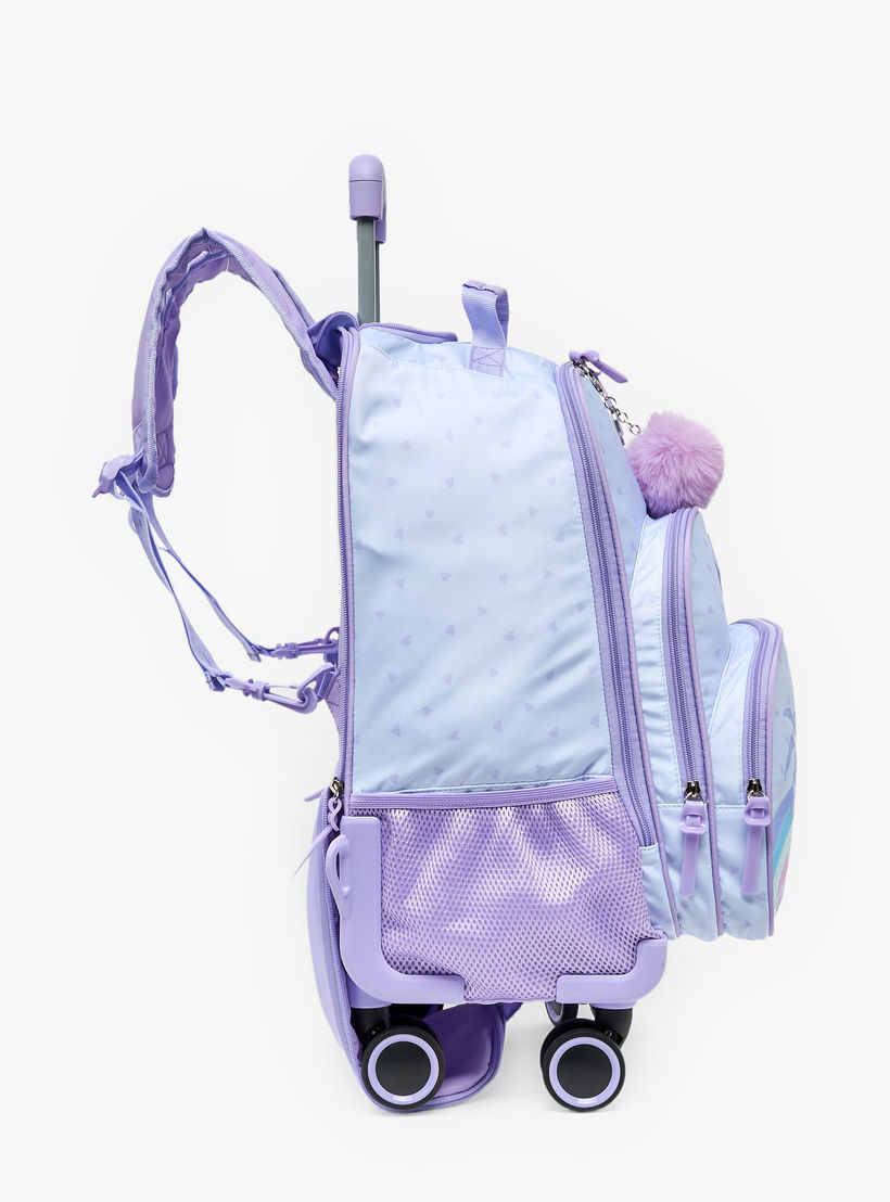 SAMI STUDIO Tropical Print Trolley Bag for Girls 8-13 Years with Retractable Handle - 18 inches-school-bagsandbackpacks-trolleybags-image-8