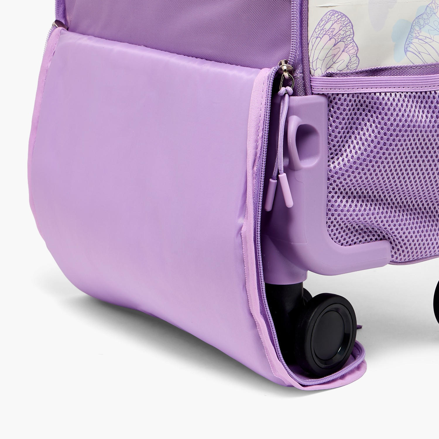 SAMI STUDIO Butterfly Print Trolley Bag for Girls 8-13 Years with Padded Straps -18 inches-school-bagsandbackpacks-trolleybags-image-15