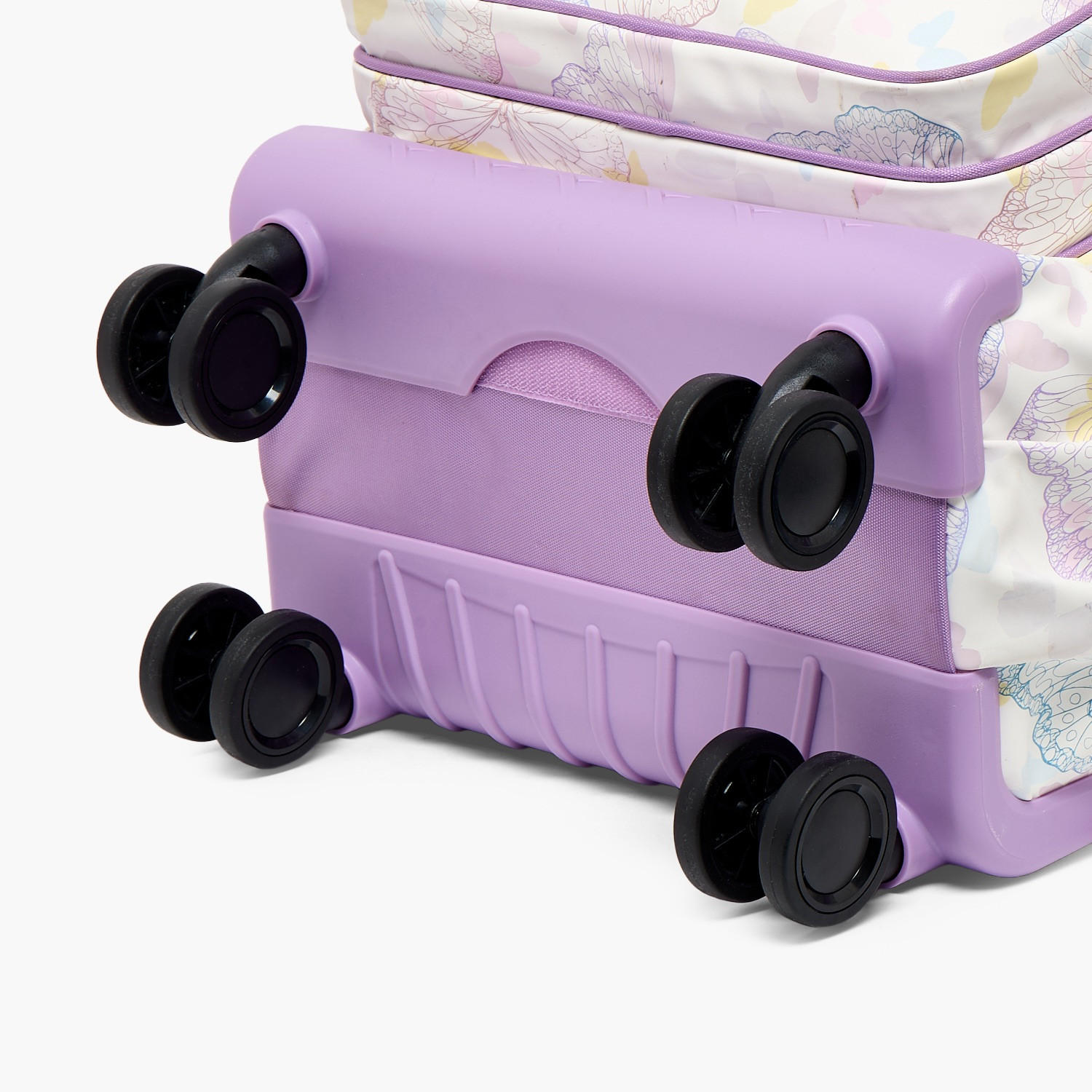 SAMI STUDIO Butterfly Print Trolley Bag for Girls 8-13 Years with Padded Straps -18 inches-school-bagsandbackpacks-trolleybags-image-16
