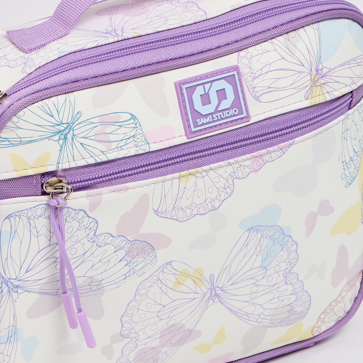 SAMI STUDIO Butterfly Print Lunch Bag for Girls 8-13 Years with Adjustable Strap-school-lunchessentials-lunchbags-image-4