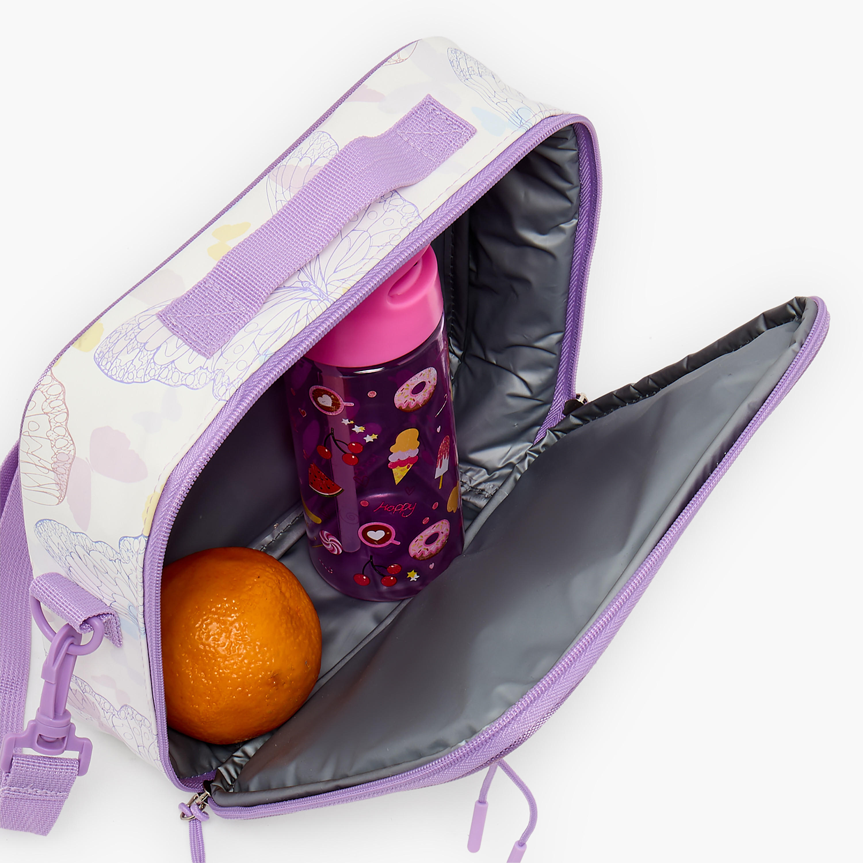 SAMI STUDIO Butterfly Print Lunch Bag for Girls 8-13 Years with Adjustable Strap-school-lunchessentials-lunchbags-image-5