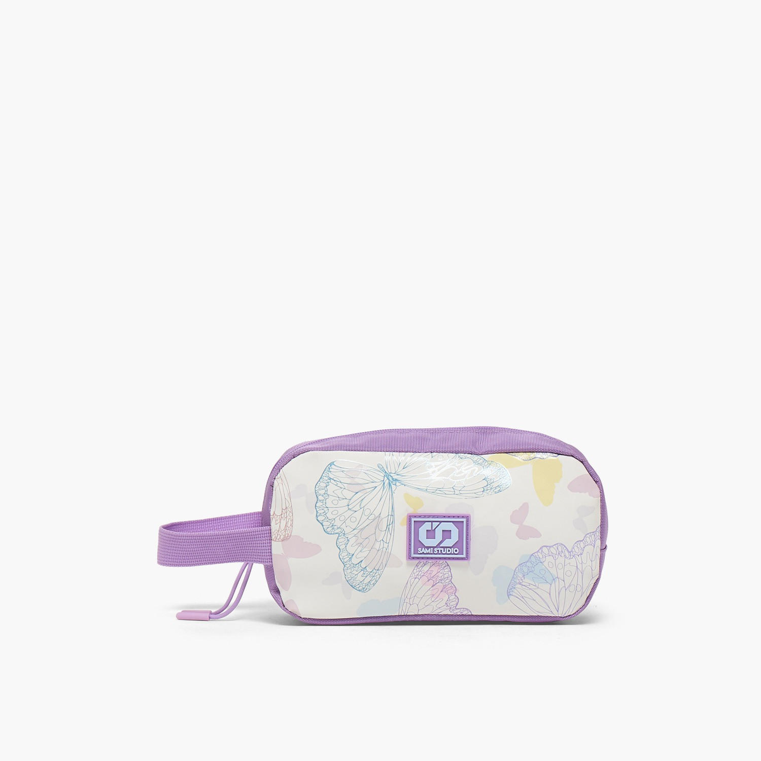 SAMI STUDIO Butterfly Print Pencil Pouch with Zip Closure-school-stationery-pencilcases-image-1