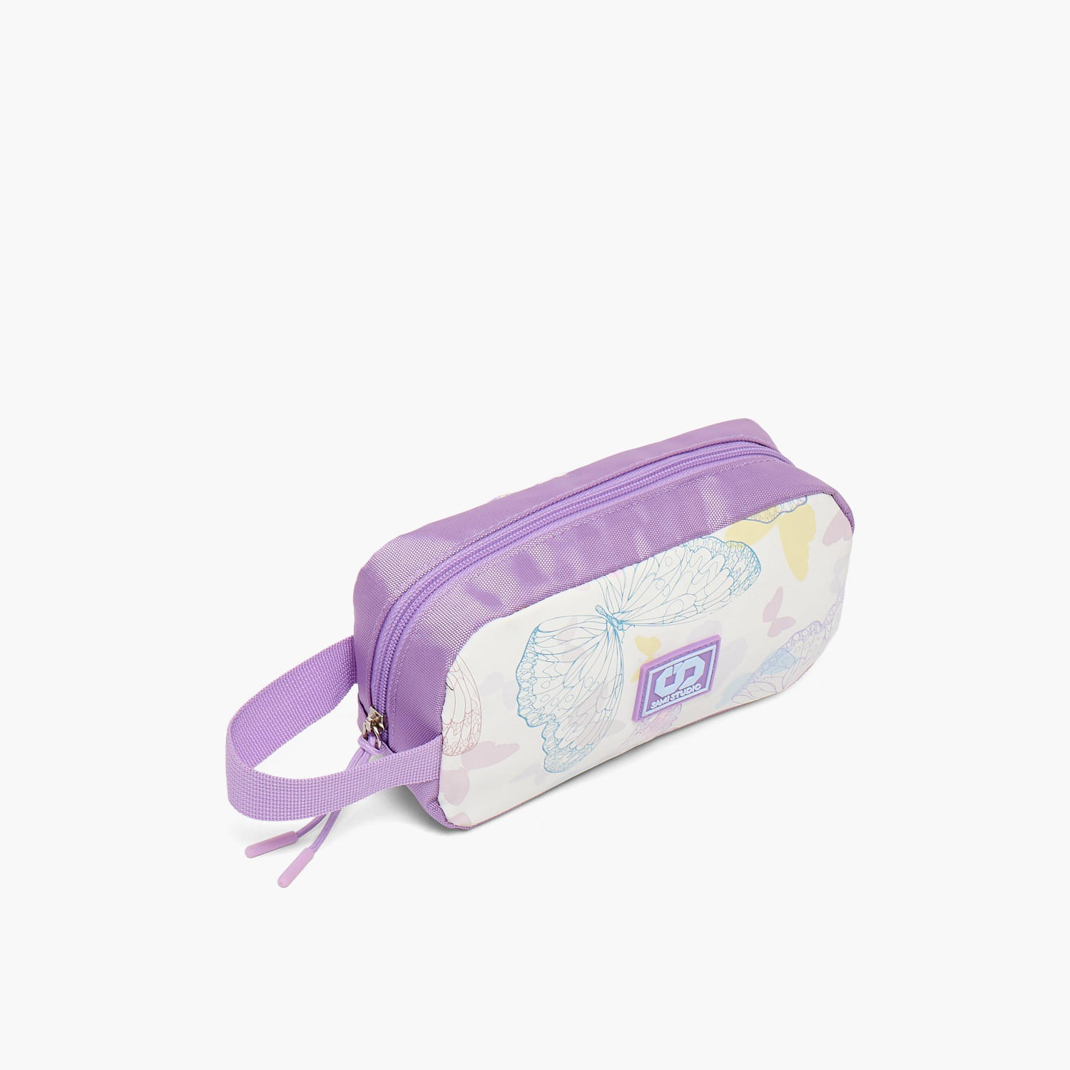 SAMI STUDIO Butterfly Print Pencil Pouch with Zip Closure-school-stationery-pencilcases-image-3