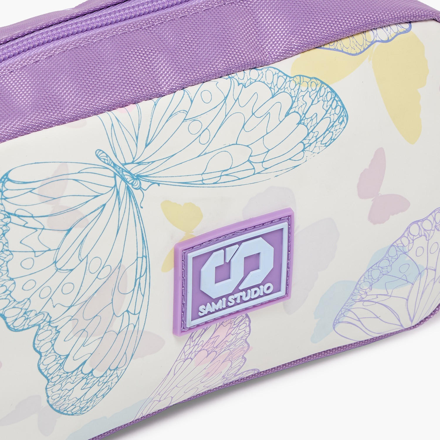 SAMI STUDIO Butterfly Print Pencil Pouch with Zip Closure-school-stationery-pencilcases-image-7