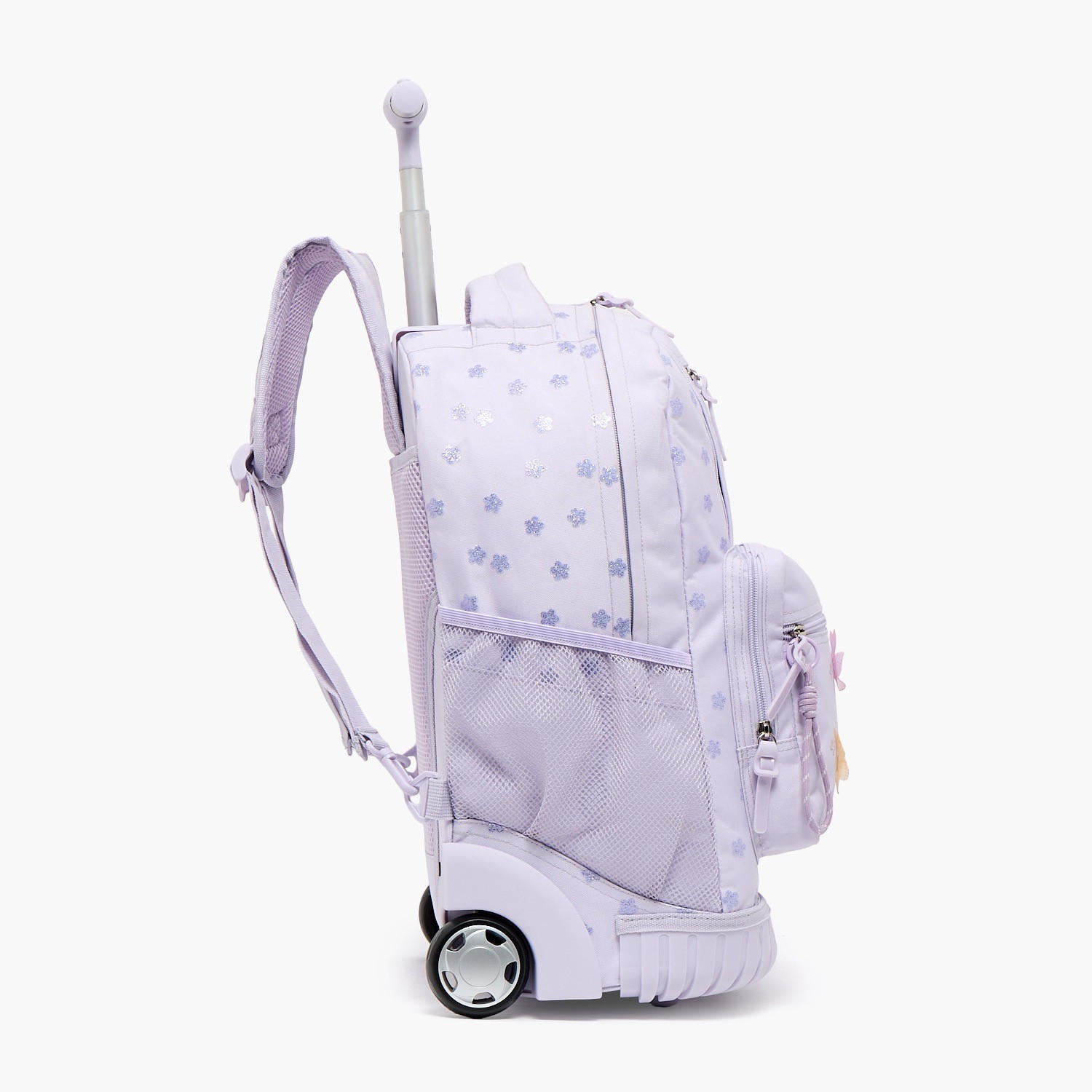 SAMI STUDIO Floral Print Trolley Bag for Girls 8-13 Years with Zip Closure - 17 inches-school-bagsandbackpacks-trolleybags-image-8