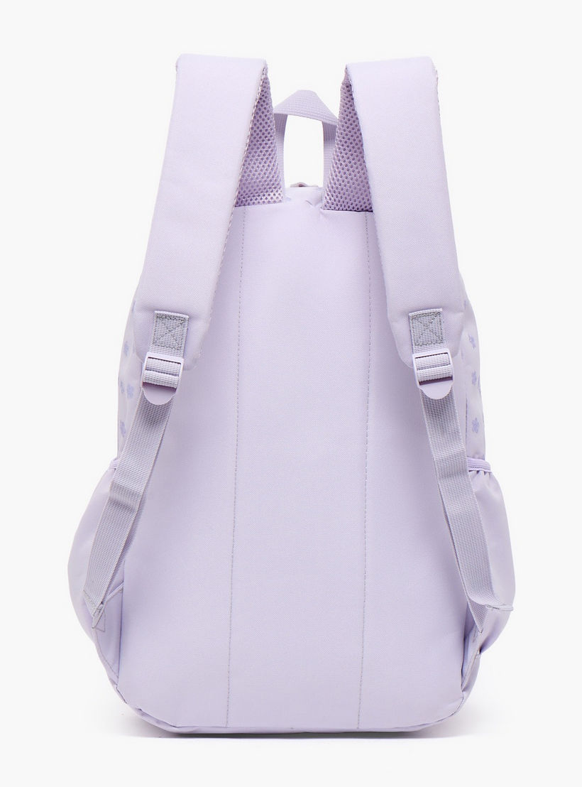 SAMI STUDIO Floral Print Backpack for Girls 8-13 Years with Zip Closure - 17 inches-school-bagsandbackpacks-backpacks-image-9