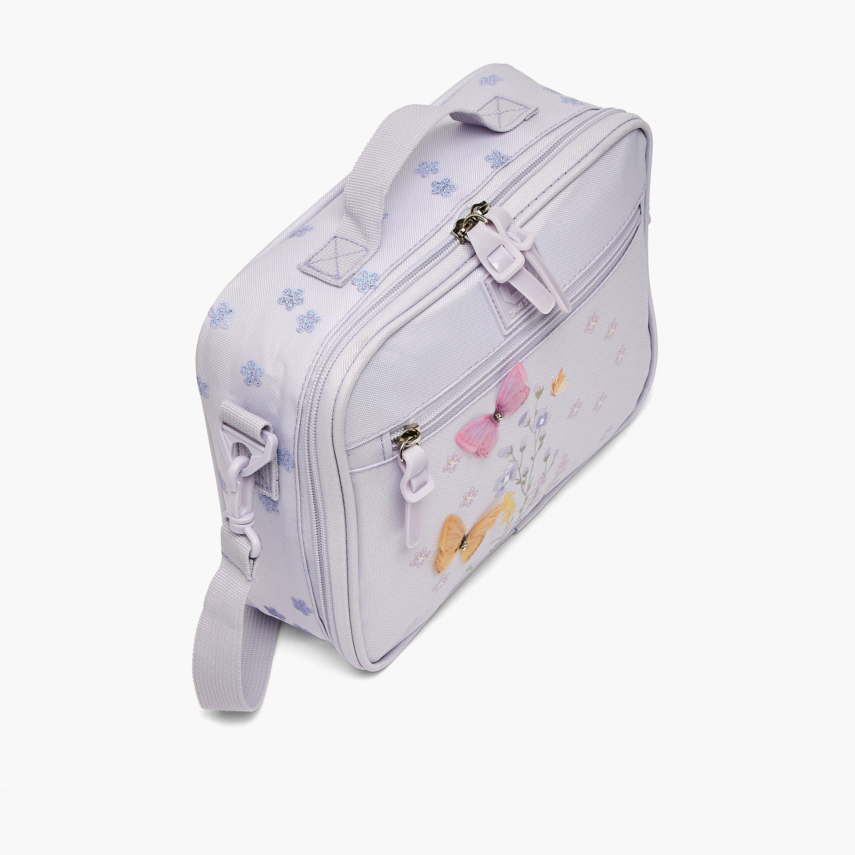 SAMI STUDIO Butterfly Applique Lunch Bag for Girls 8-12 Years with Zip Closure-school-lunchessentials-lunchbags-image-2