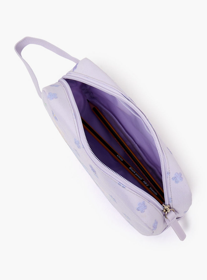 مقلمة بسحاب إغلاق وطبعات زهرية من سامي ستوديو-school-stationery-pencilcases-image-7