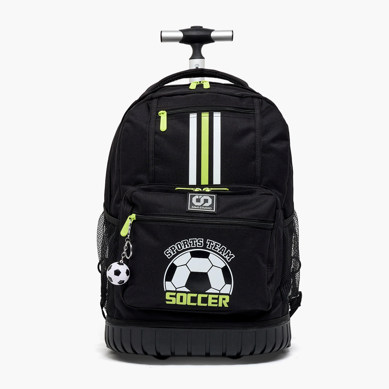 SAMI STUDIO Football Print Trolley Bag for Boys 8-13 Years with Zip Closure - 17 inches-school-bagsandbackpacks-trolleybags-image-1