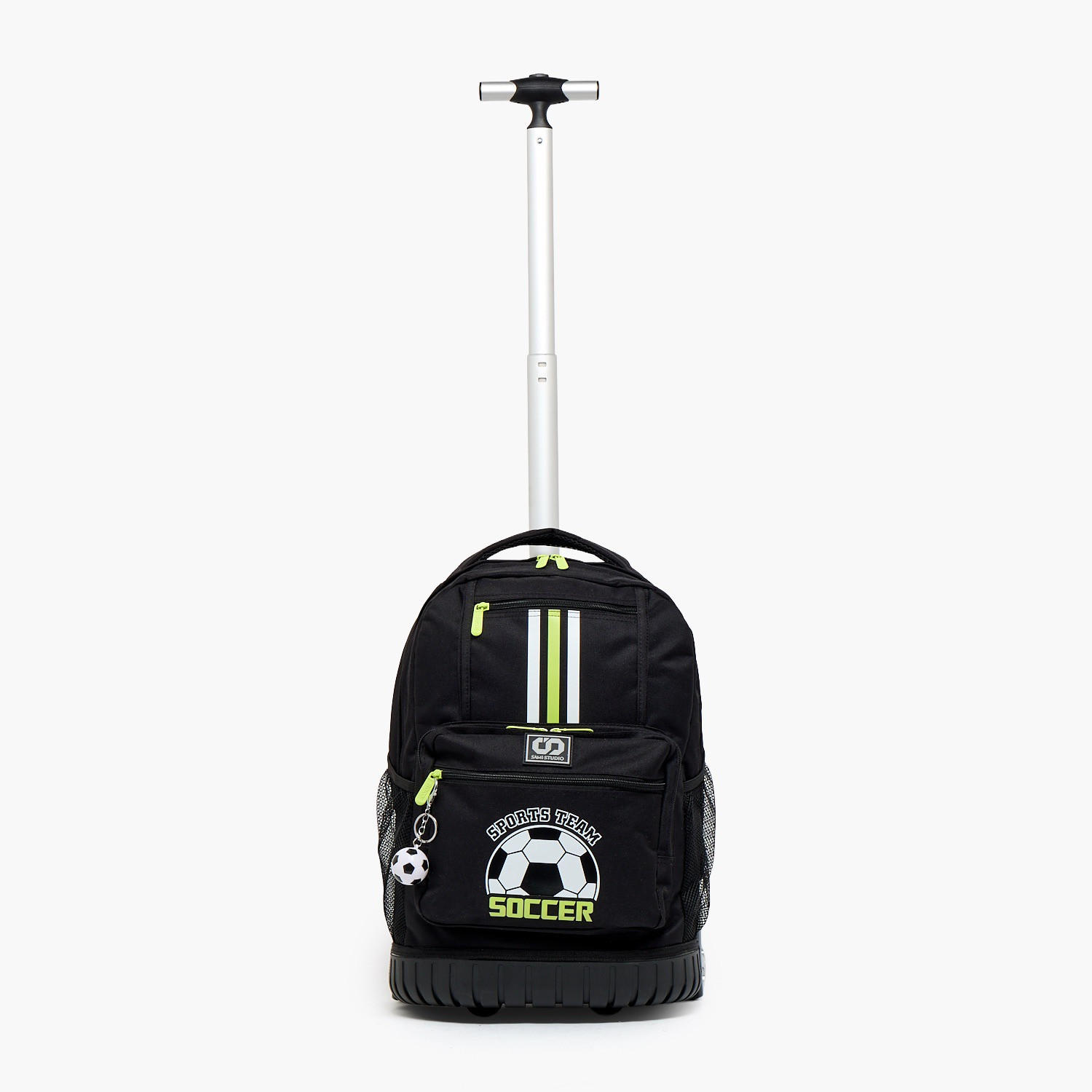 SAMI STUDIO Football Print Trolley Bag for Boys 8-13 Years with Zip Closure - 17 inches-school-bagsandbackpacks-trolleybags-image-3