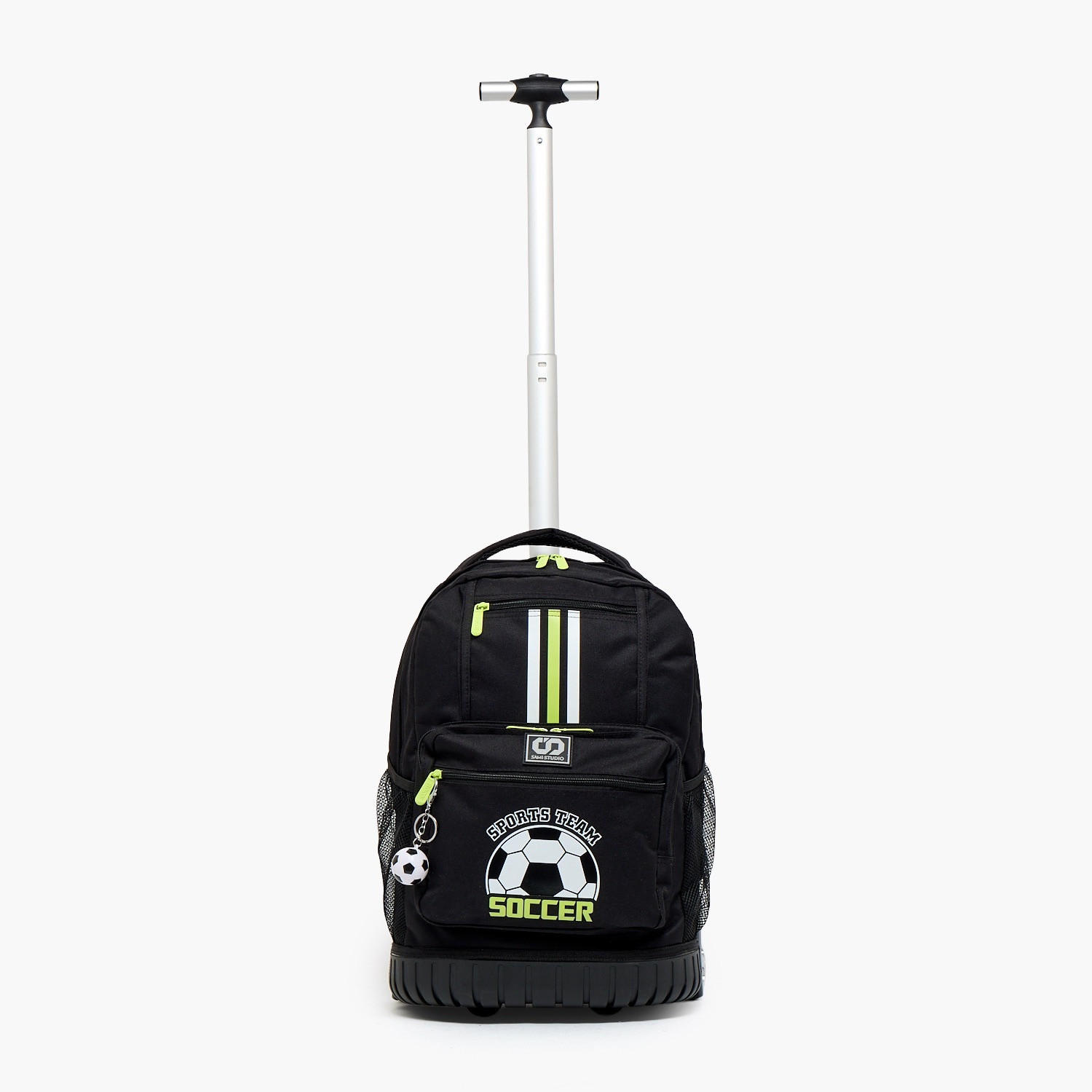 SAMI STUDIO Football Print Trolley Bag for Boys 8-13 Years with Zip Closure - 17 inches-school-bagsandbackpacks-trolleybags-image-4