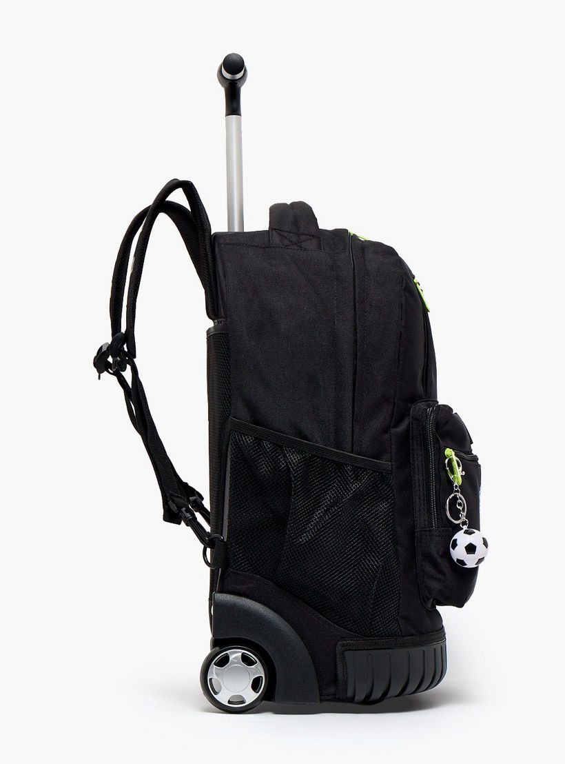 SAMI STUDIO Football Print Trolley Bag for Boys 8-13 Years with Zip Closure - 17 inches-school-bagsandbackpacks-trolleybags-image-8