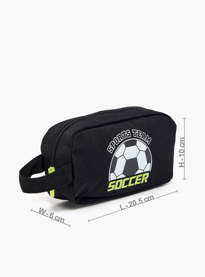مقلمة بسحاب إغلاق وطبعات كرة قدم من سامي ستوديو-school-stationery-pencilcases-image-4