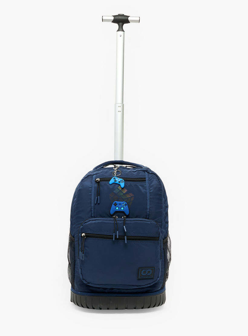 SAMI STUDIO Rubik's Print Trolley Bag for Boys 8-13 Years with Retractable Handle - 17 inches-school-bagsandbackpacks-trolleybags-image-4
