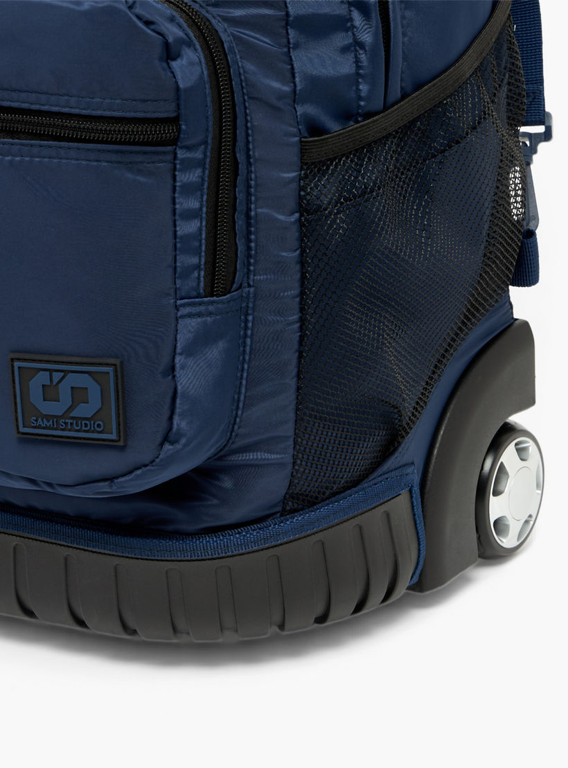 SAMI STUDIO Rubik's Print Trolley Bag for Boys 8-13 Years with Retractable Handle - 17 inches-school-bagsandbackpacks-trolleybags-image-6