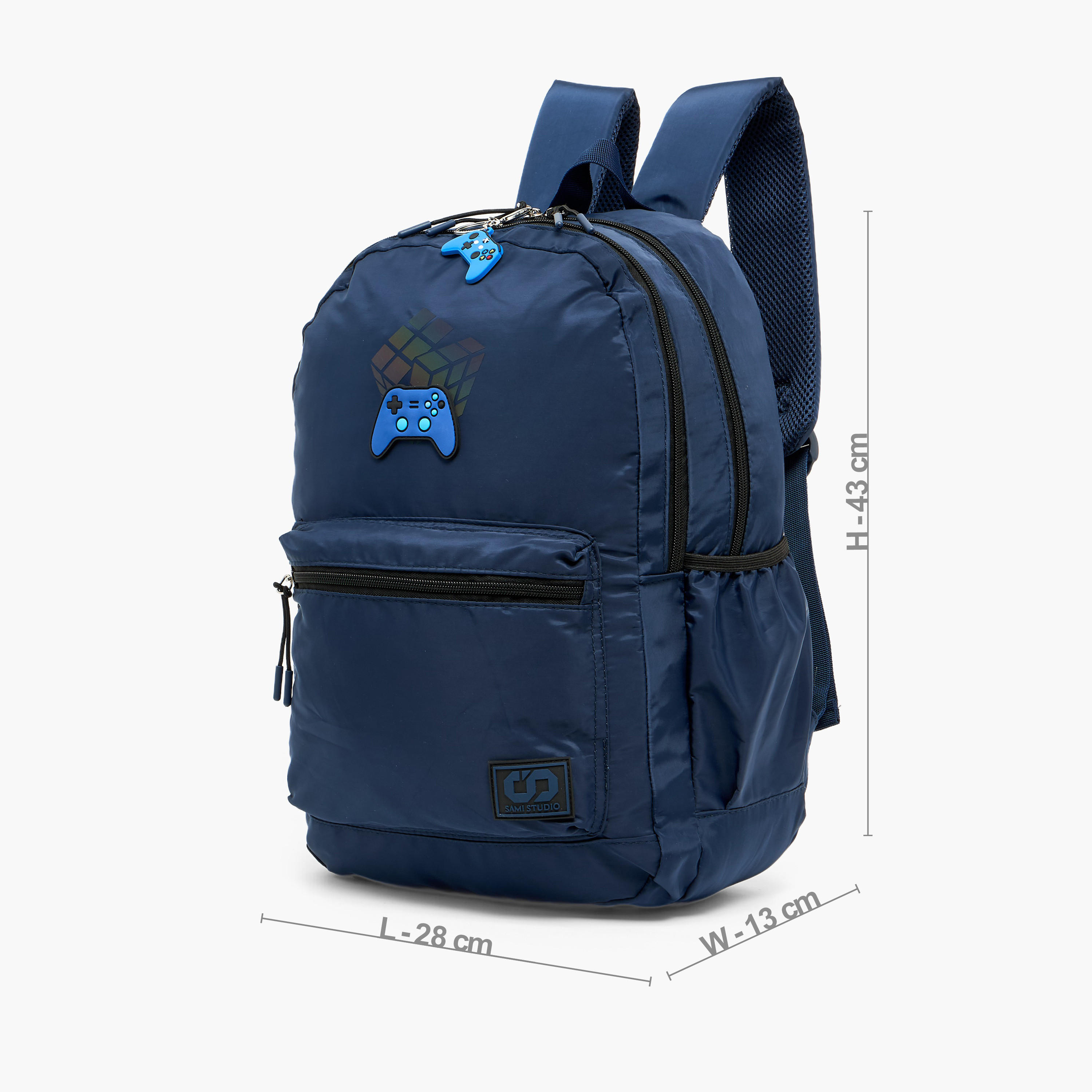 SAMI STUDIO Controller Accent Backpack for Boys 8-13 Years with Padded Shoulder Straps - 17 inches-school-bagsandbackpacks-backpacks-image-7