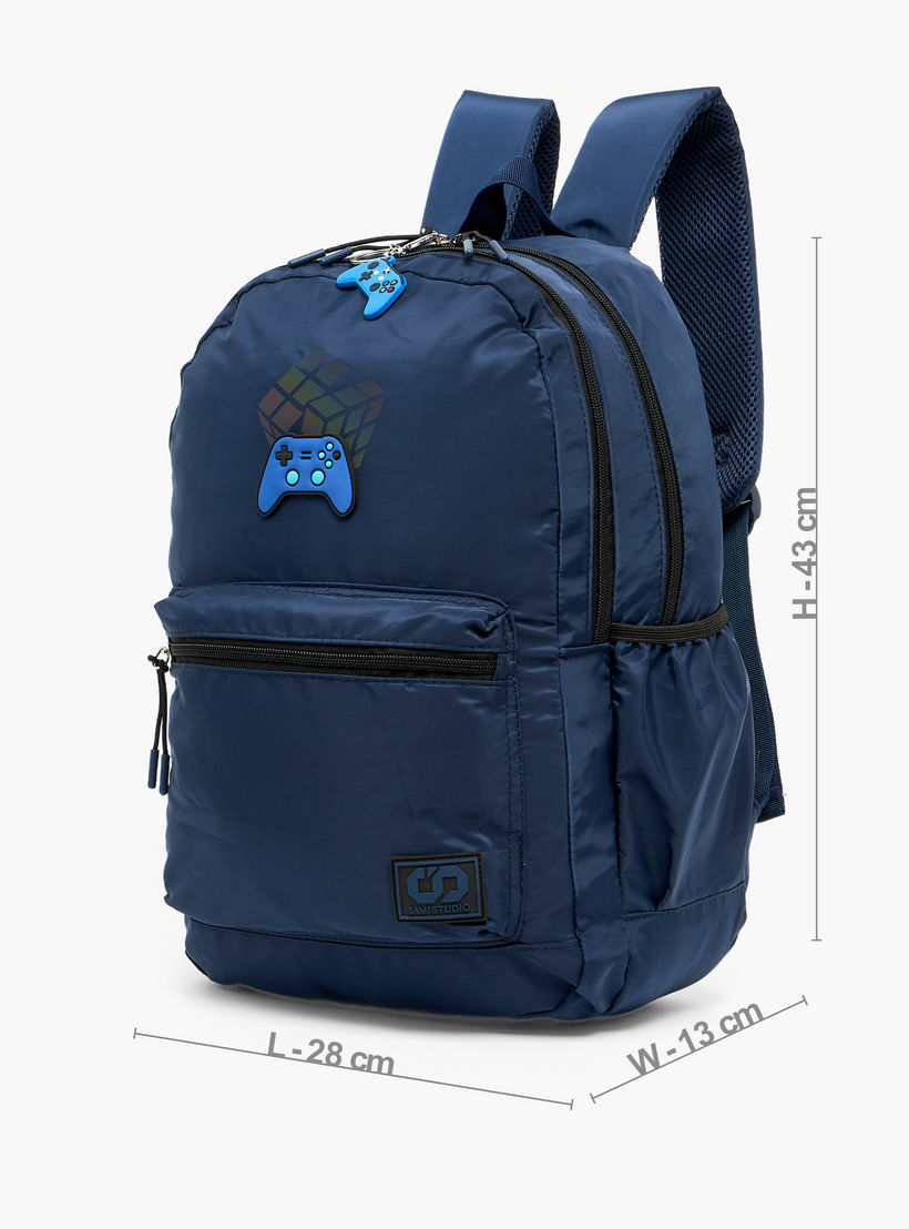 SAMI STUDIO Controller Accent Backpack for Boys 8-13 Years with Padded Shoulder Straps - 17 inches-school-bagsandbackpacks-backpacks-image-7