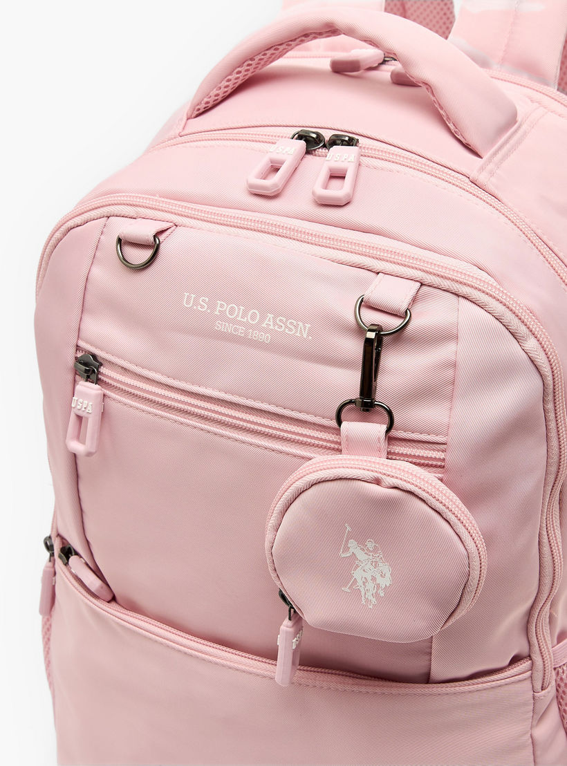 US POLO ASSN. Printed Backpack for Girls 8-13 Years with Pouch - 18 inches-school-bagsandbackpacks-backpacks-image-5