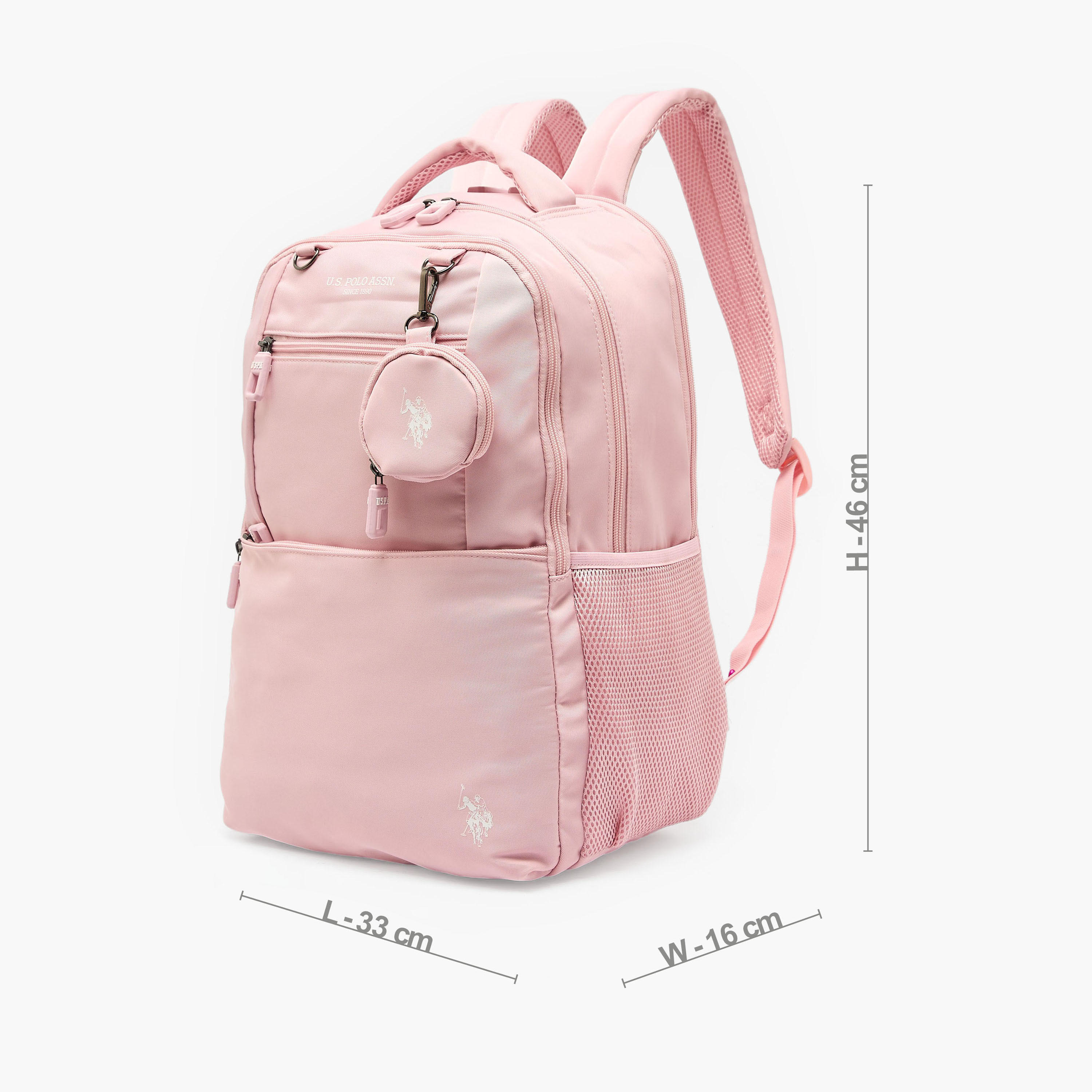 US POLO ASSN. Printed Backpack for Girls 8-13 Years with Pouch - 18 inches-school-bagsandbackpacks-backpacks-image-8