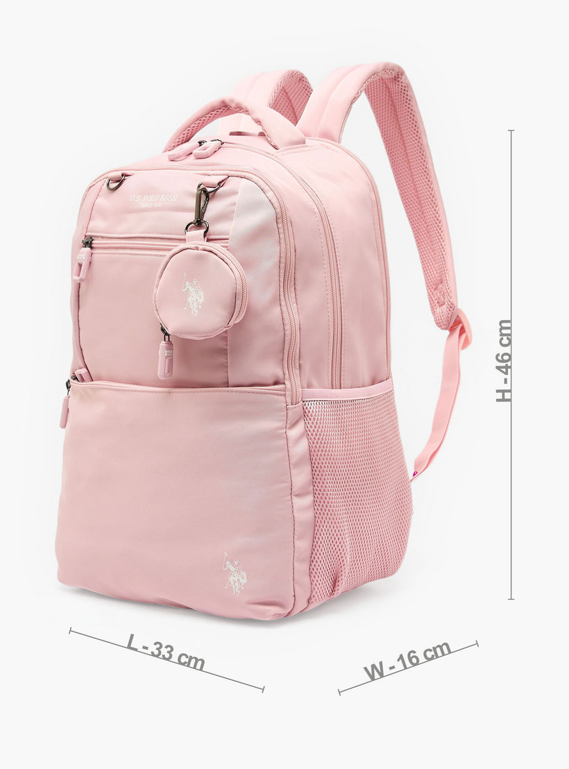 US POLO ASSN. Printed Backpack for Girls 8-13 Years with Pouch - 18 inches-school-bagsandbackpacks-backpacks-image-8
