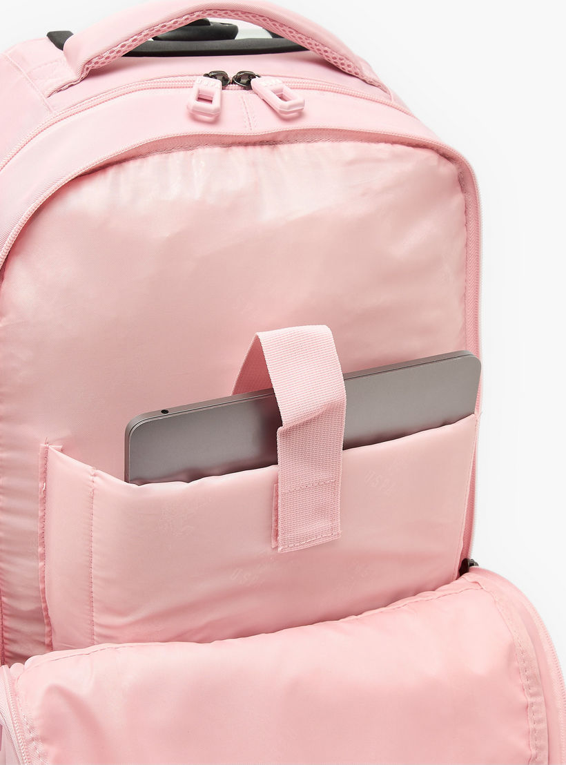 US POLO ASSN. Printed Trolley Backpack for Girls 8-13 Years with Pouch - 19 cms-school-bagsandbackpacks-trolleybags-image-6