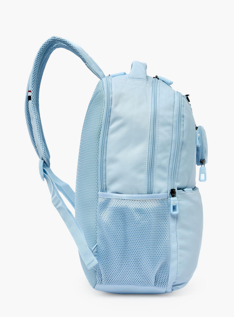 شنطة ظهر سادة بأحزمة كتف مبطنة للبنات من سن 8 -13 سنة من يو إس بولو أسن - 18 بوصة-school-bagsandbackpacks-backpacks-image-6