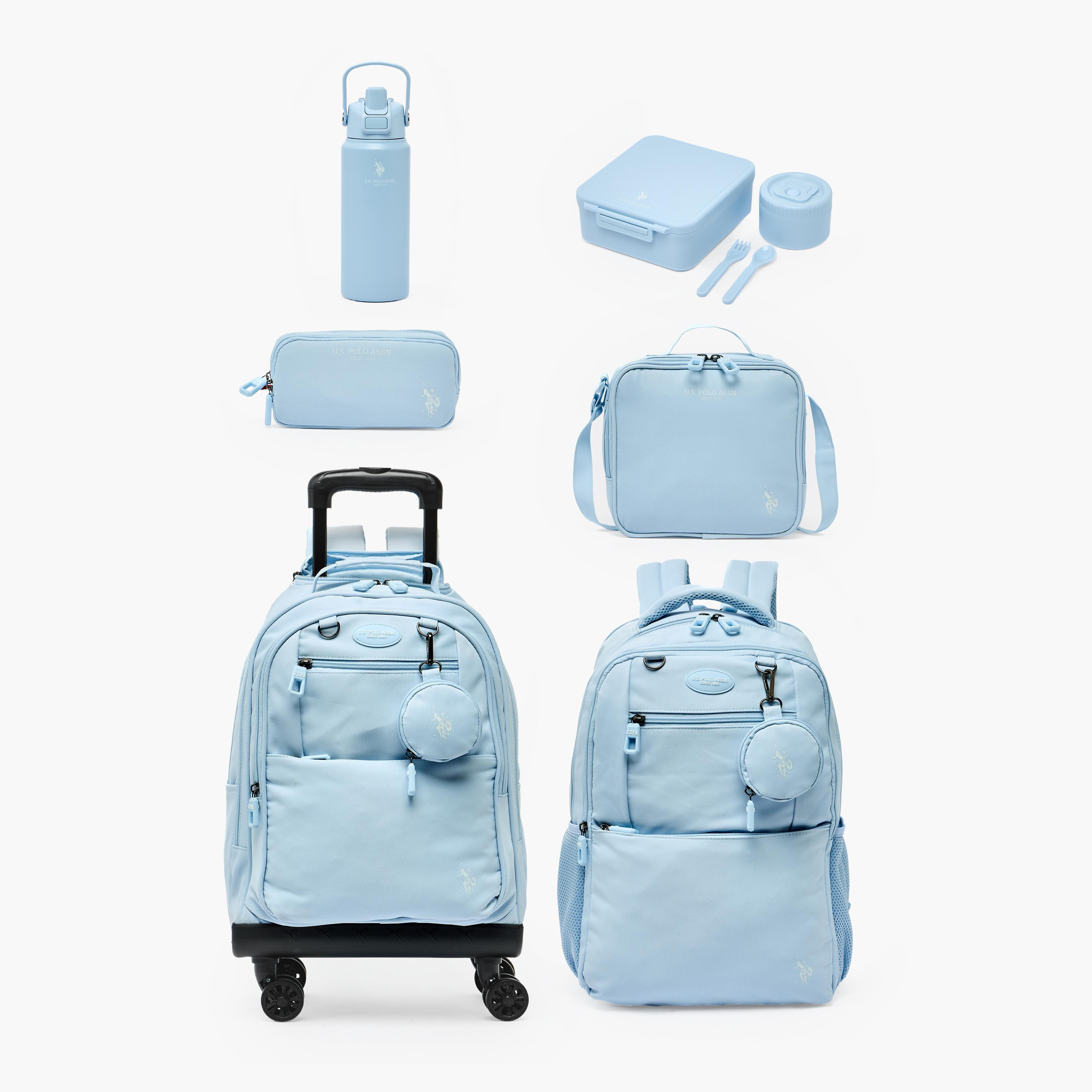 US POLO ASSN. Solid Trolley Bag for Girls 8-13 Years Retractable Handle - 19 inches-school-bagsandbackpacks-trolleybags-image-14