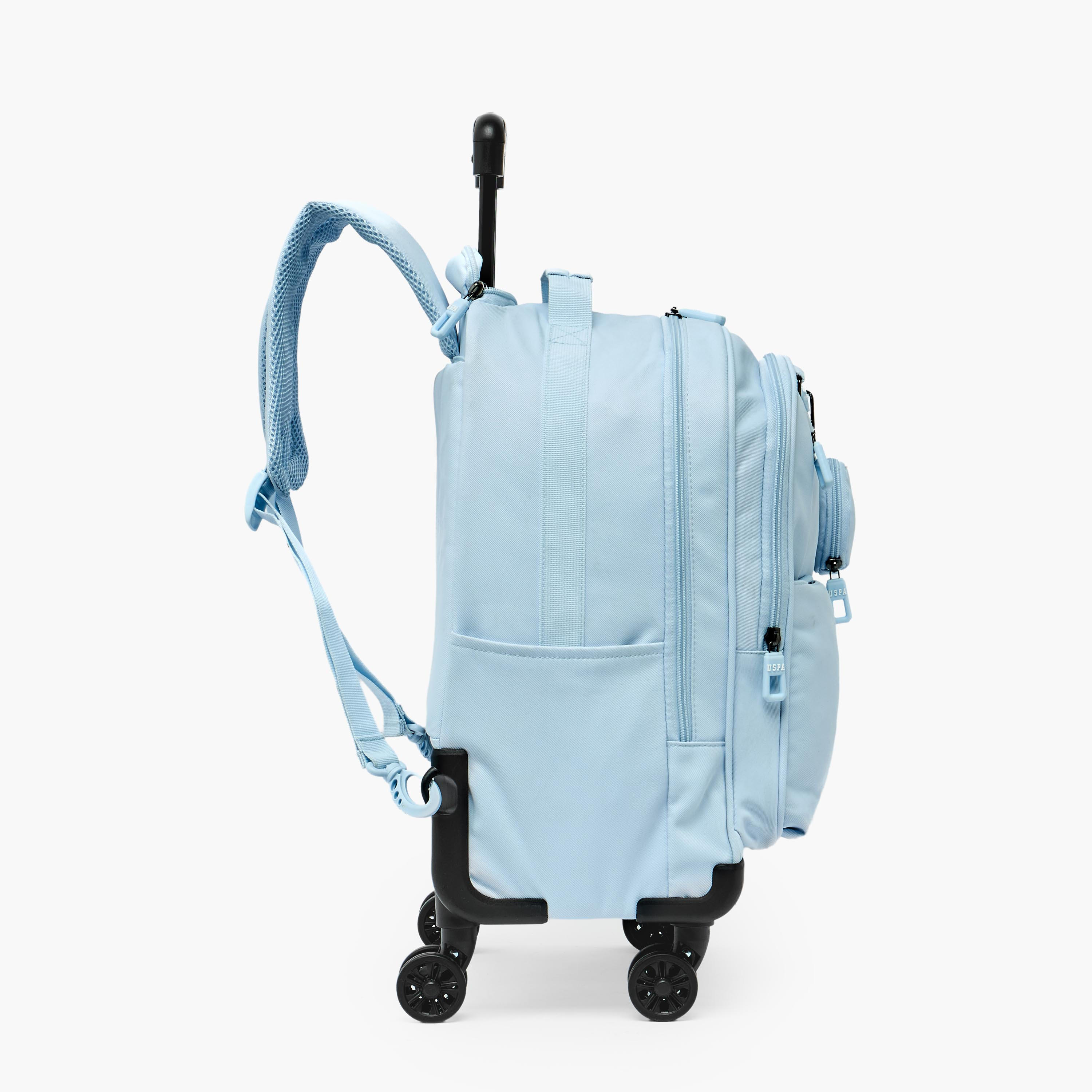 US POLO ASSN. Solid Trolley Bag for Girls 8-13 Years Retractable Handle - 19 inches-school-bagsandbackpacks-trolleybags-image-4