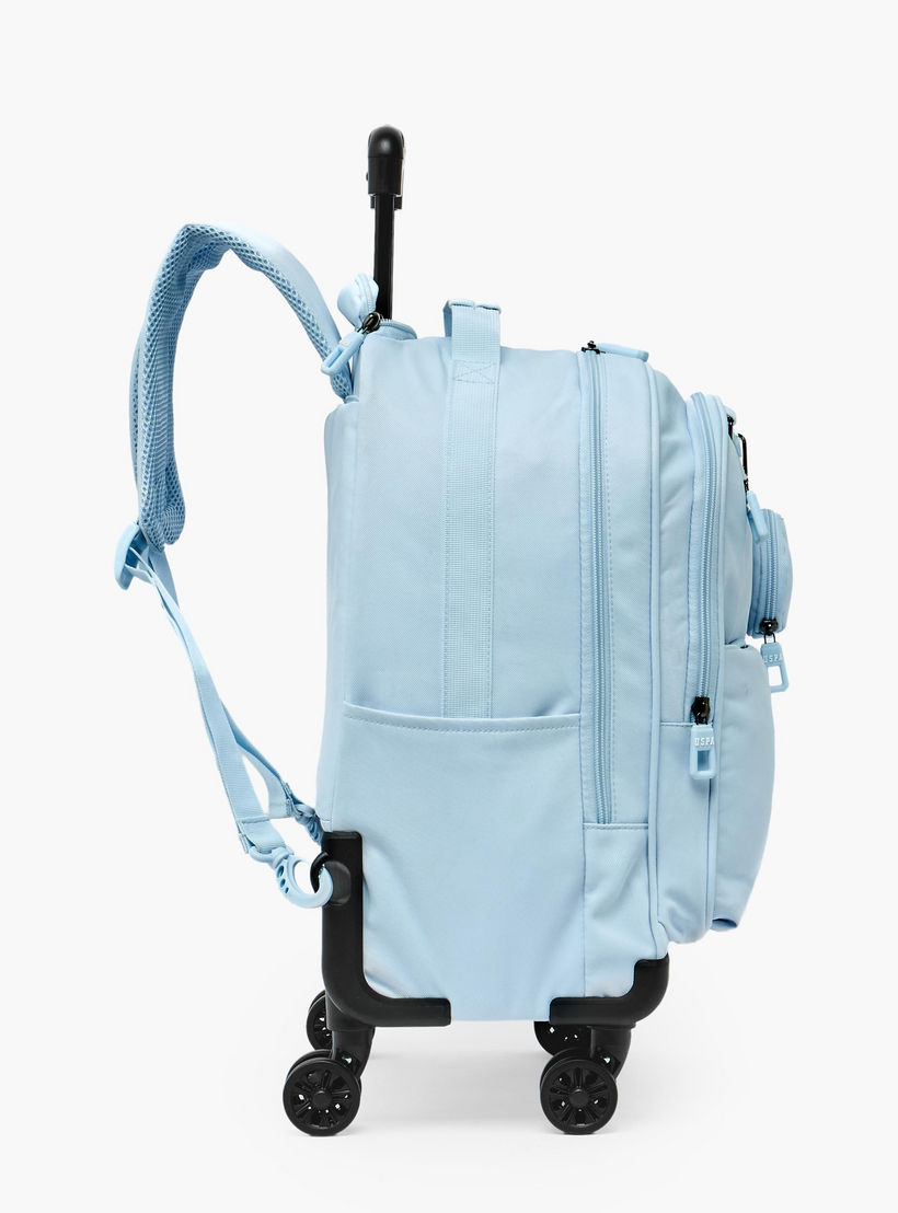US POLO ASSN. Solid Trolley Bag for Girls 8-13 Years Retractable Handle - 19 inches-school-bagsandbackpacks-trolleybags-image-4