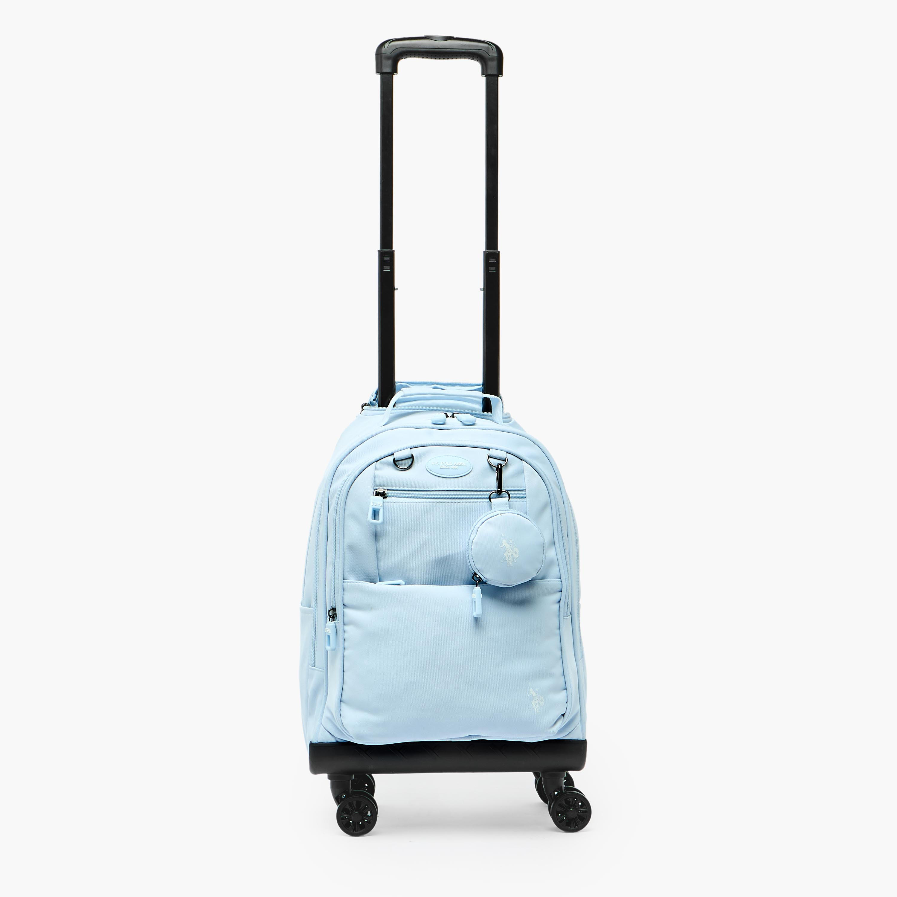 US POLO ASSN. Solid Trolley Bag for Girls 8-13 Years Retractable Handle - 19 inches-school-bagsandbackpacks-trolleybags-image-7