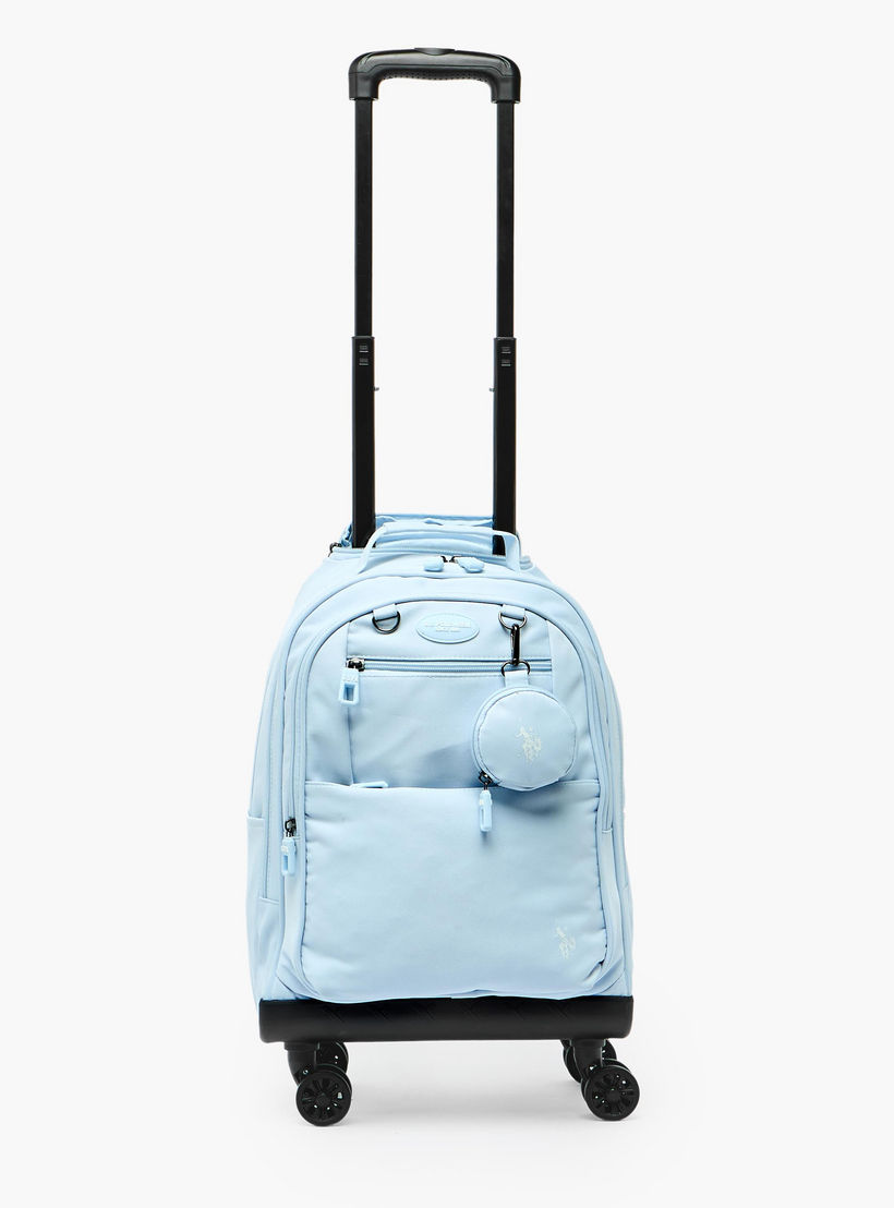 US POLO ASSN. Solid Trolley Bag for Girls 8-13 Years Retractable Handle - 19 inches-school-bagsandbackpacks-trolleybags-image-7