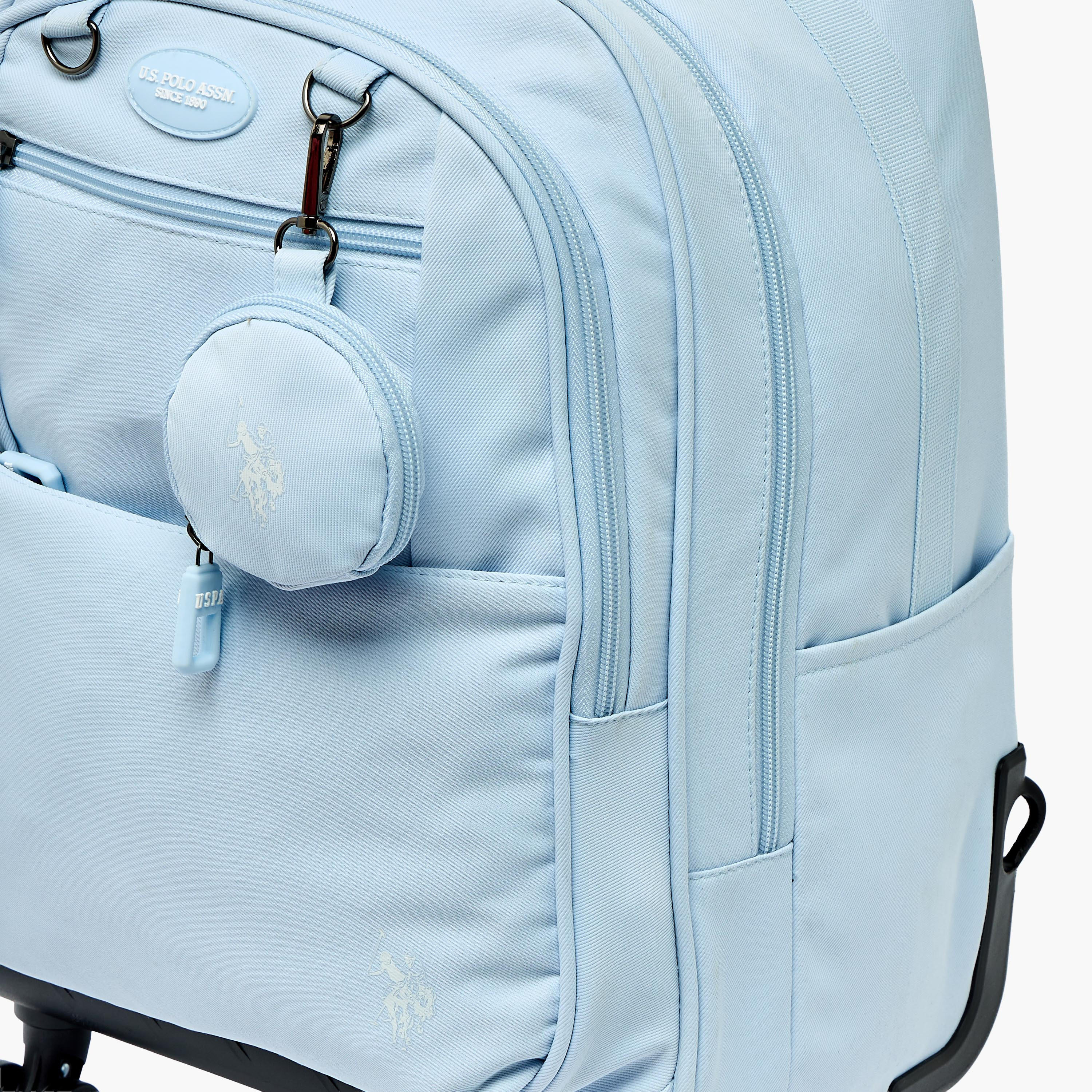 US POLO ASSN. Solid Trolley Bag for Girls 8-13 Years Retractable Handle - 19 inches-school-bagsandbackpacks-trolleybags-image-9