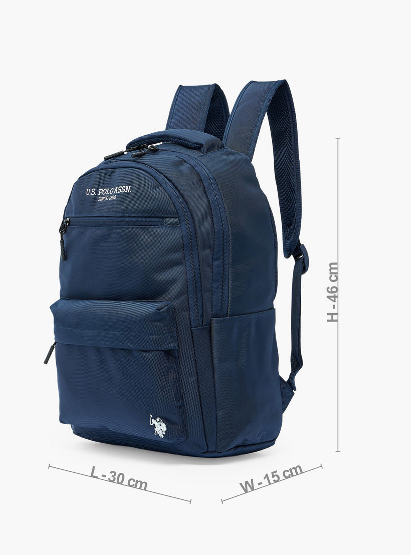 US POLO ASSN. Solid Backpack for Boys 8-13 Years with Adjustable Shoulder Straps - 18 inches-school-bagsandbackpacks-backpacks-image-8