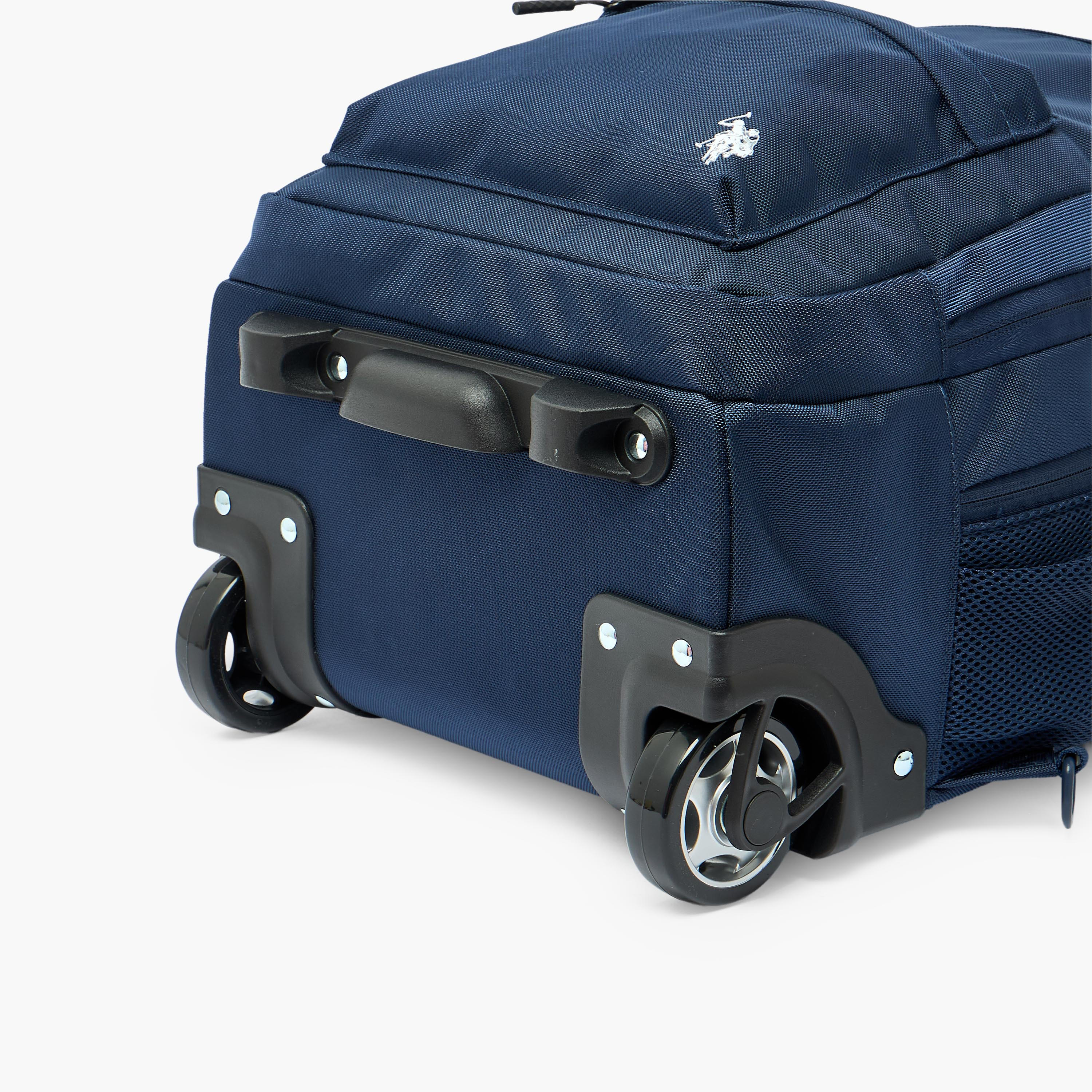 US POLO ASSN. Solid Trolley Backpack for Boys 8-13 Years with Retractable Handle - 19 inches-school-bagsandbackpacks-trolleybags-image-12