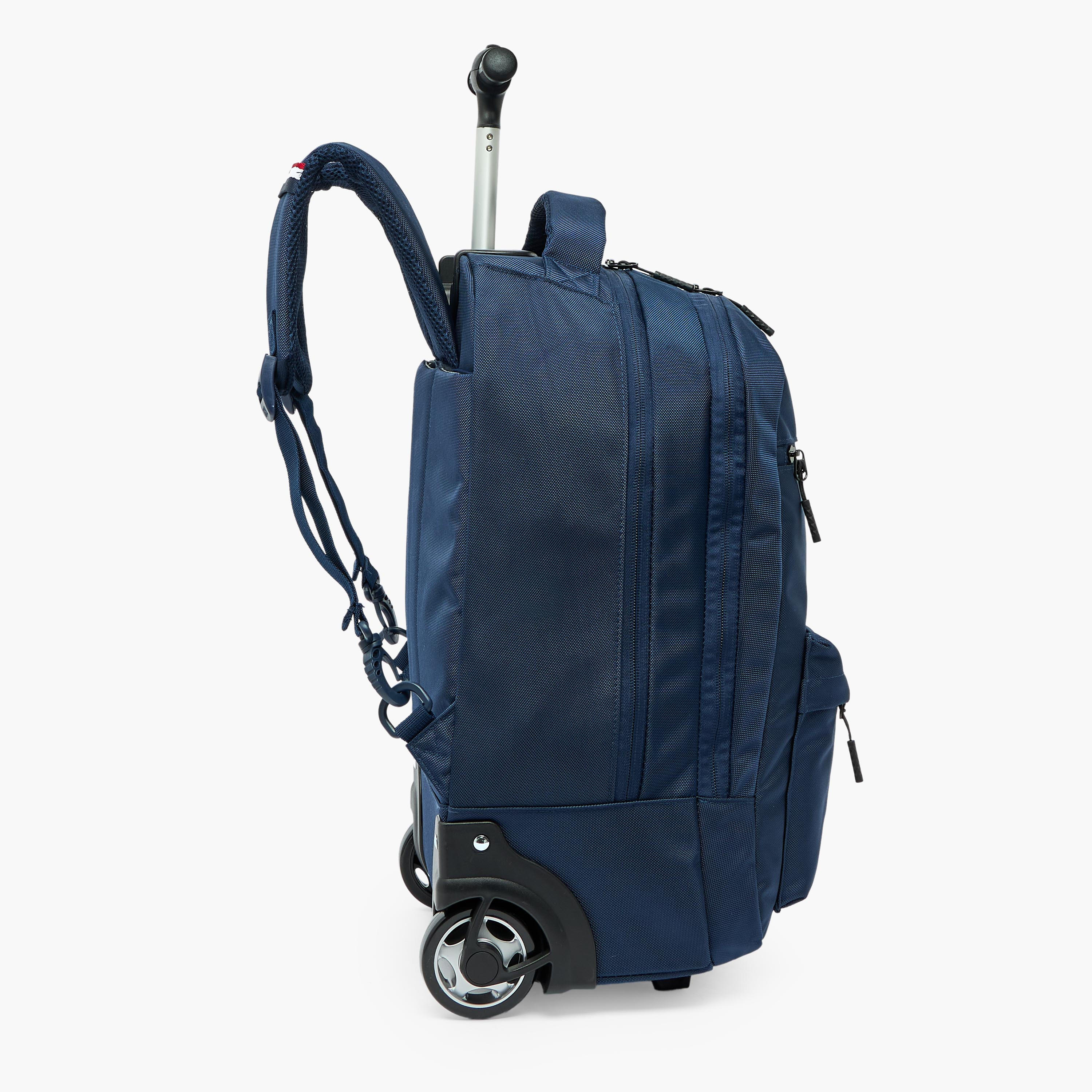 US POLO ASSN. Solid Trolley Backpack for Boys 8-13 Years with Retractable Handle - 19 inches-school-bagsandbackpacks-trolleybags-image-9