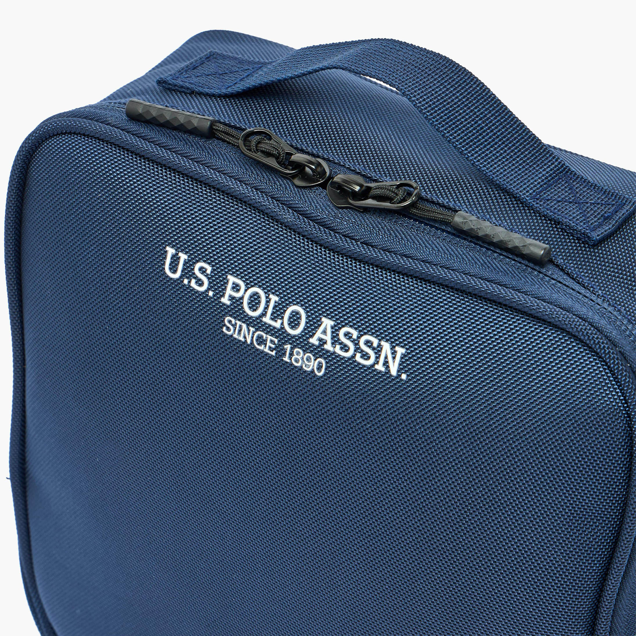 US POLO ASSN. Logo Print Lunch Bag for Unisex 8-13 Years with Adjustable Strap-school-lunchessentials-lunchbags-image-3